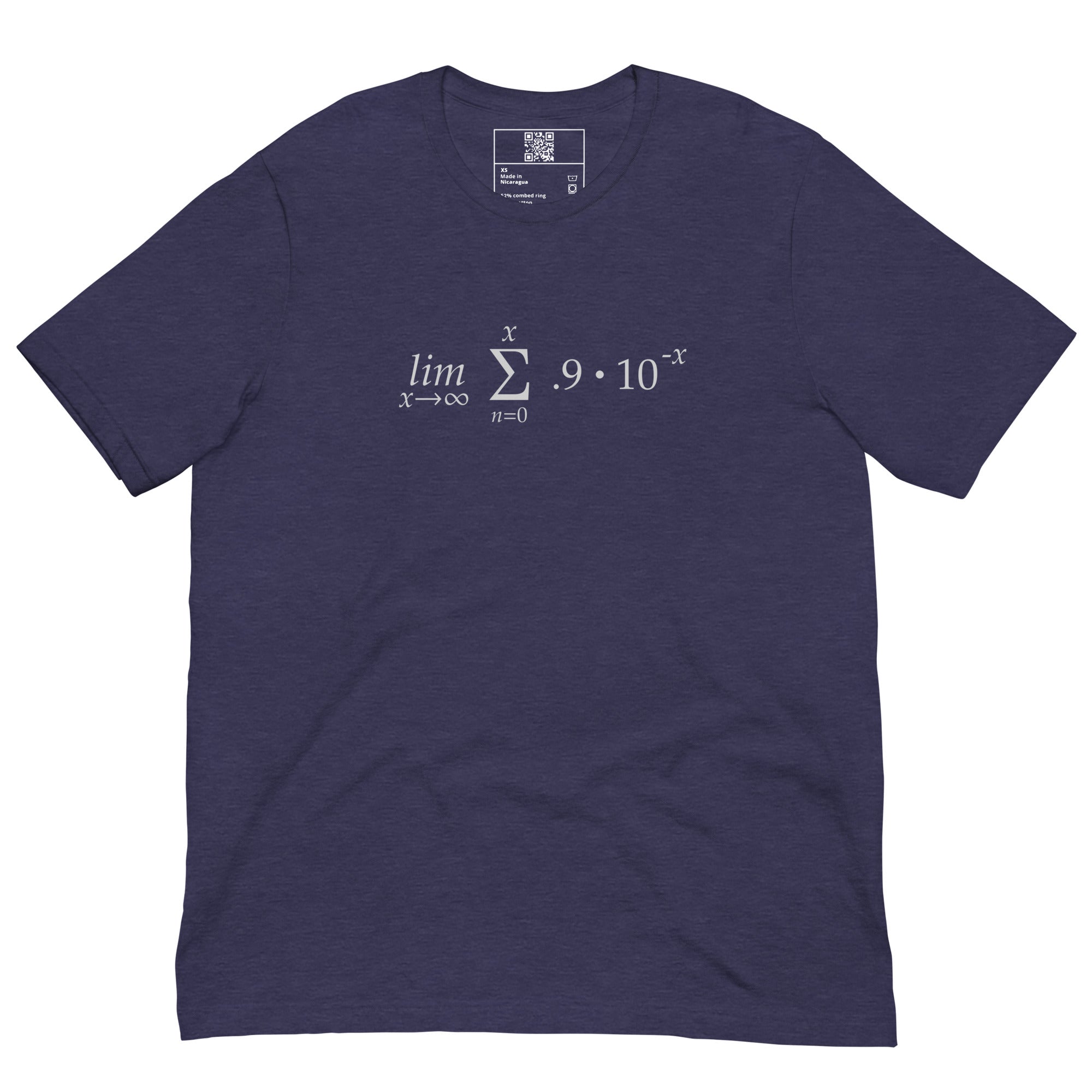 .999... = 1 Using Limits Unisex t-shirt