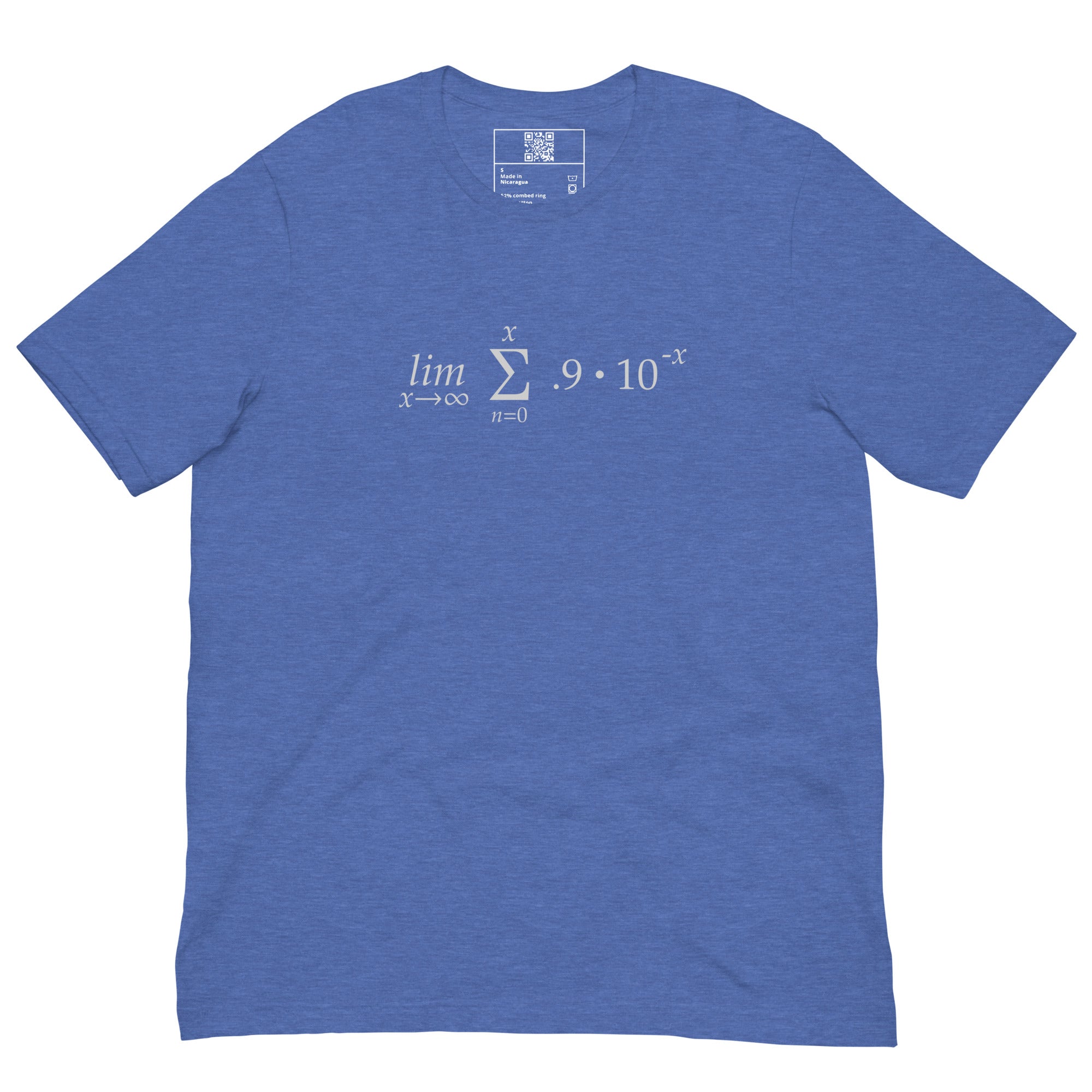 .999... = 1 Using Limits Unisex t-shirt