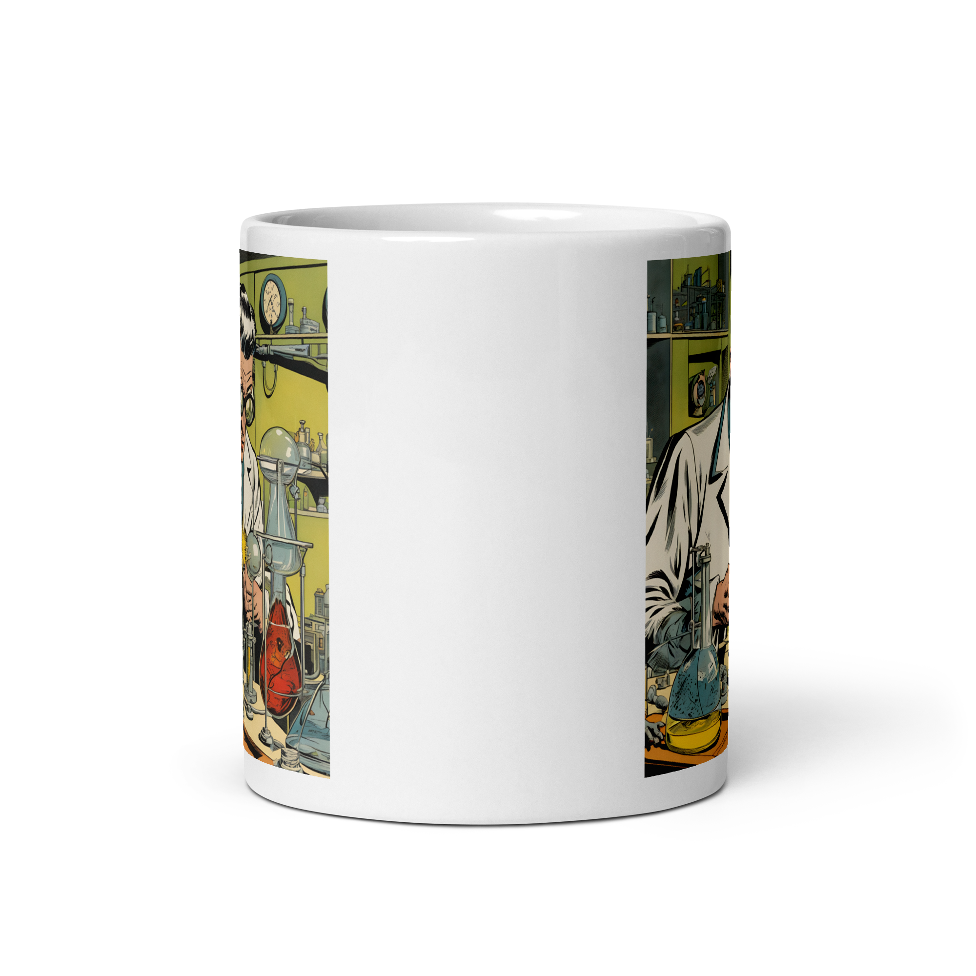 Mad Scientist White Glossy Mug