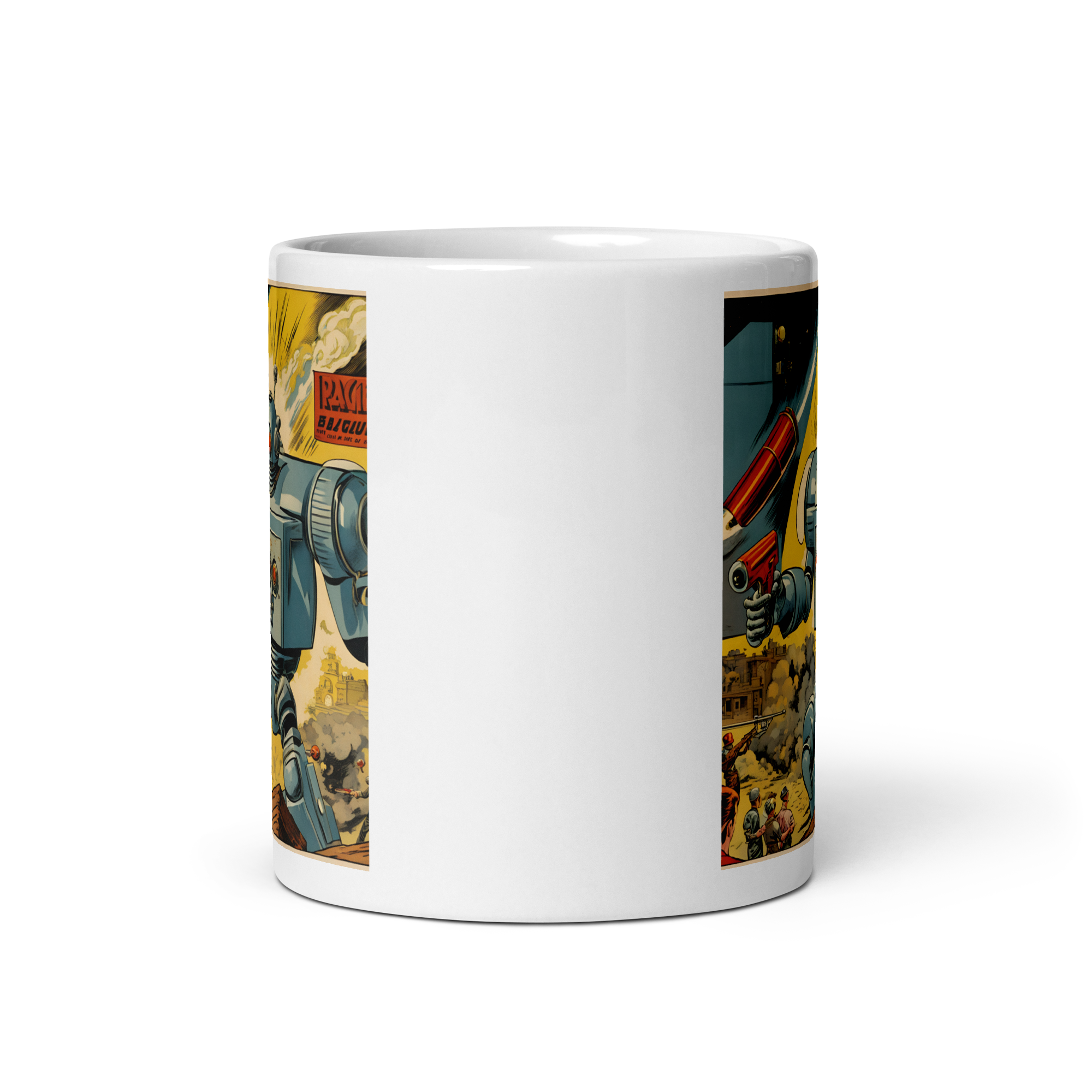 Robotic Overlords White Glossy Mug