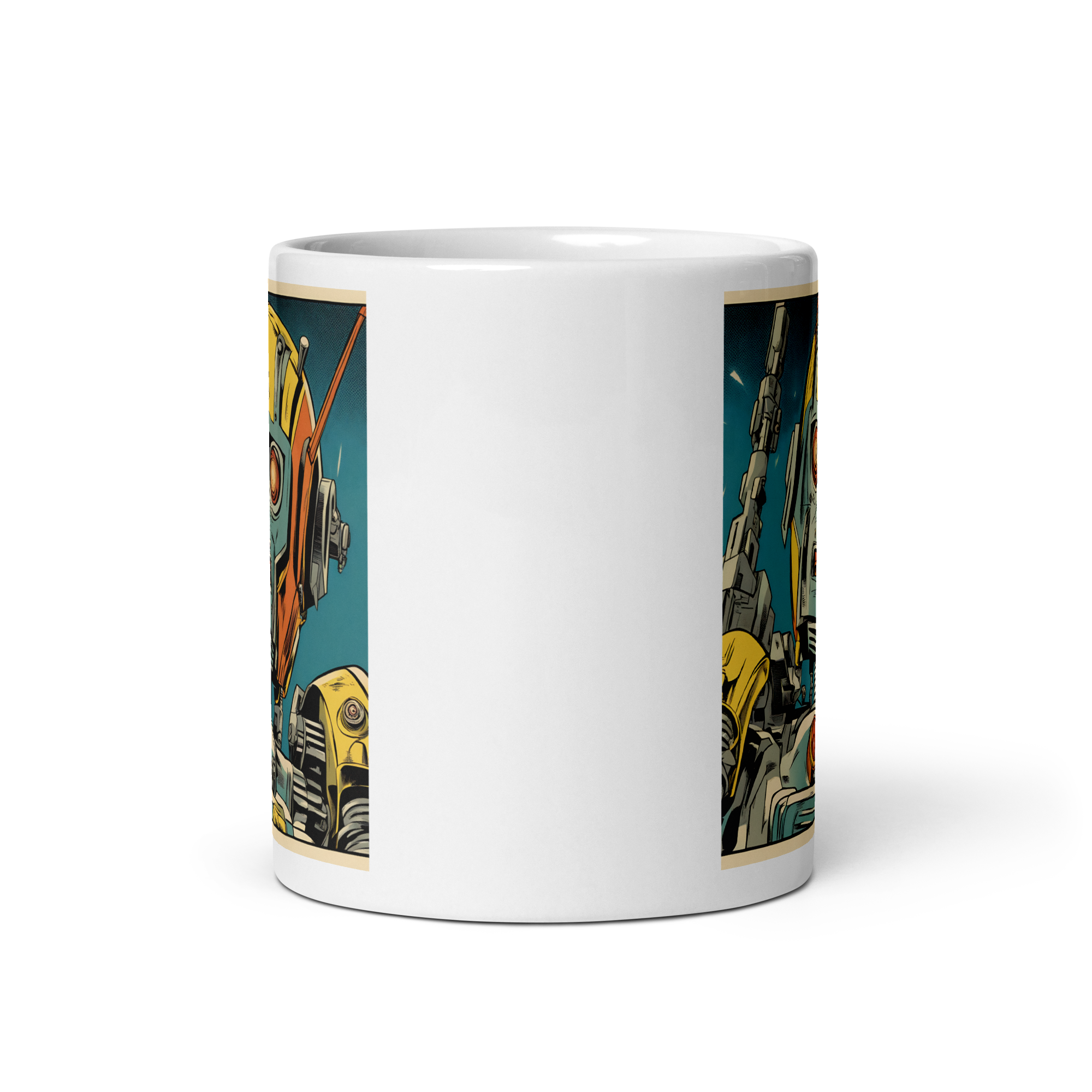 Just a Friendly Robot White Glossy Mug