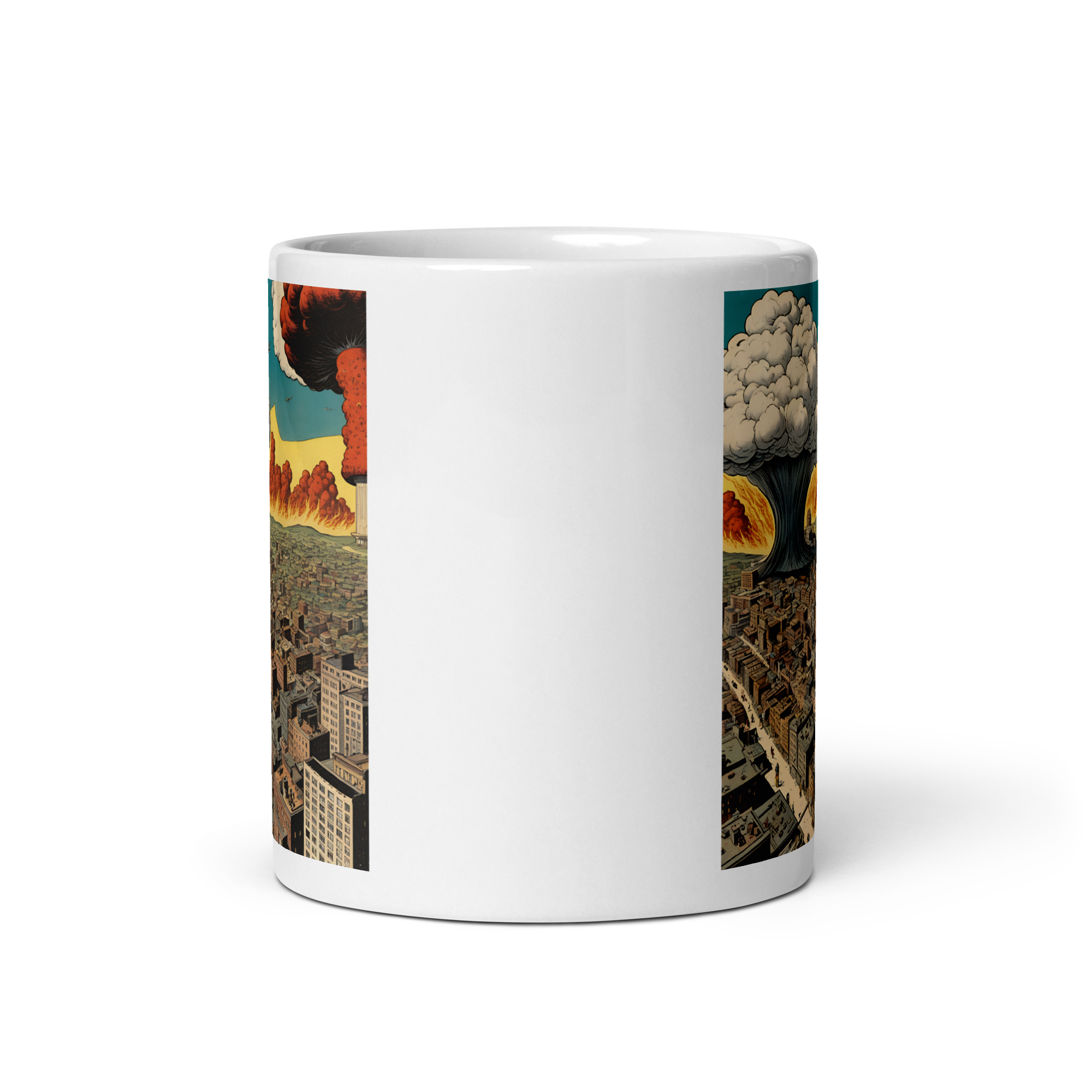 Atomic War White Glossy Mug