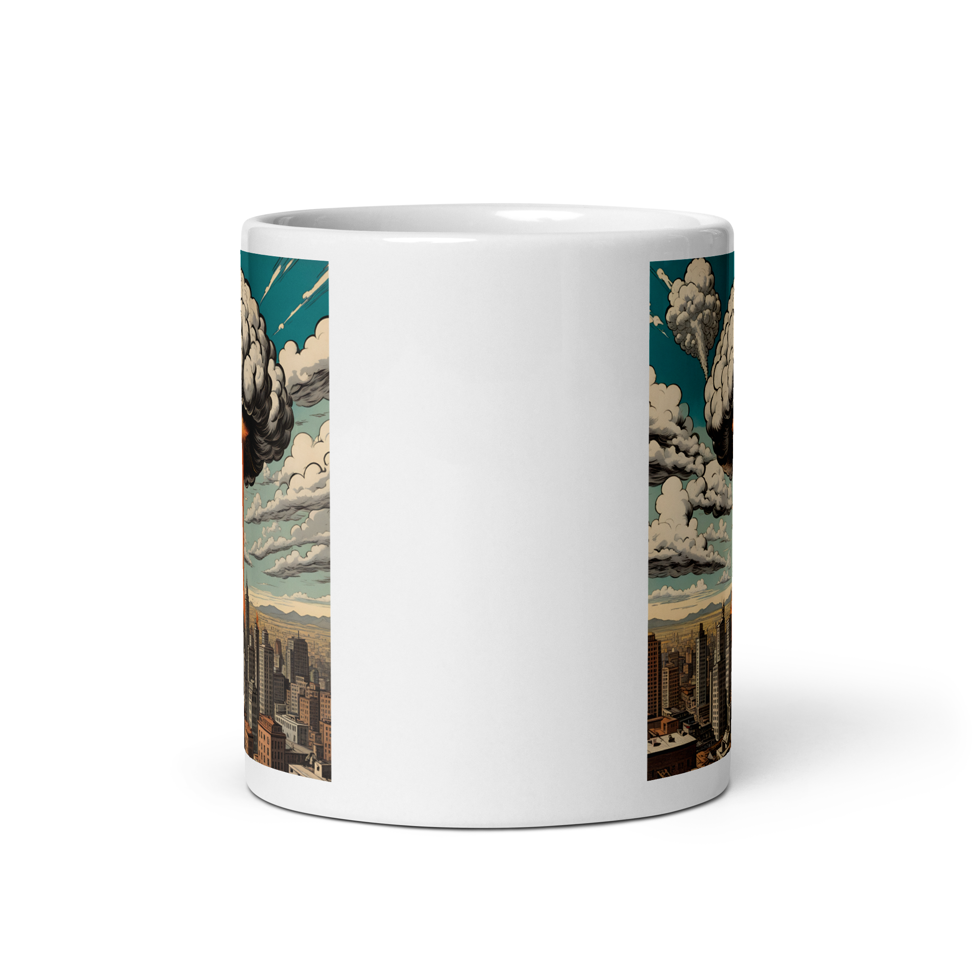 Atomic War White Glossy Mug