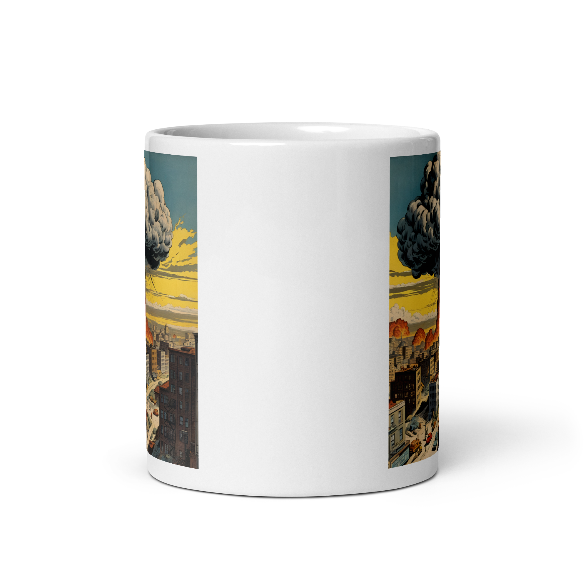 Atomic Bomb White Glossy Mug