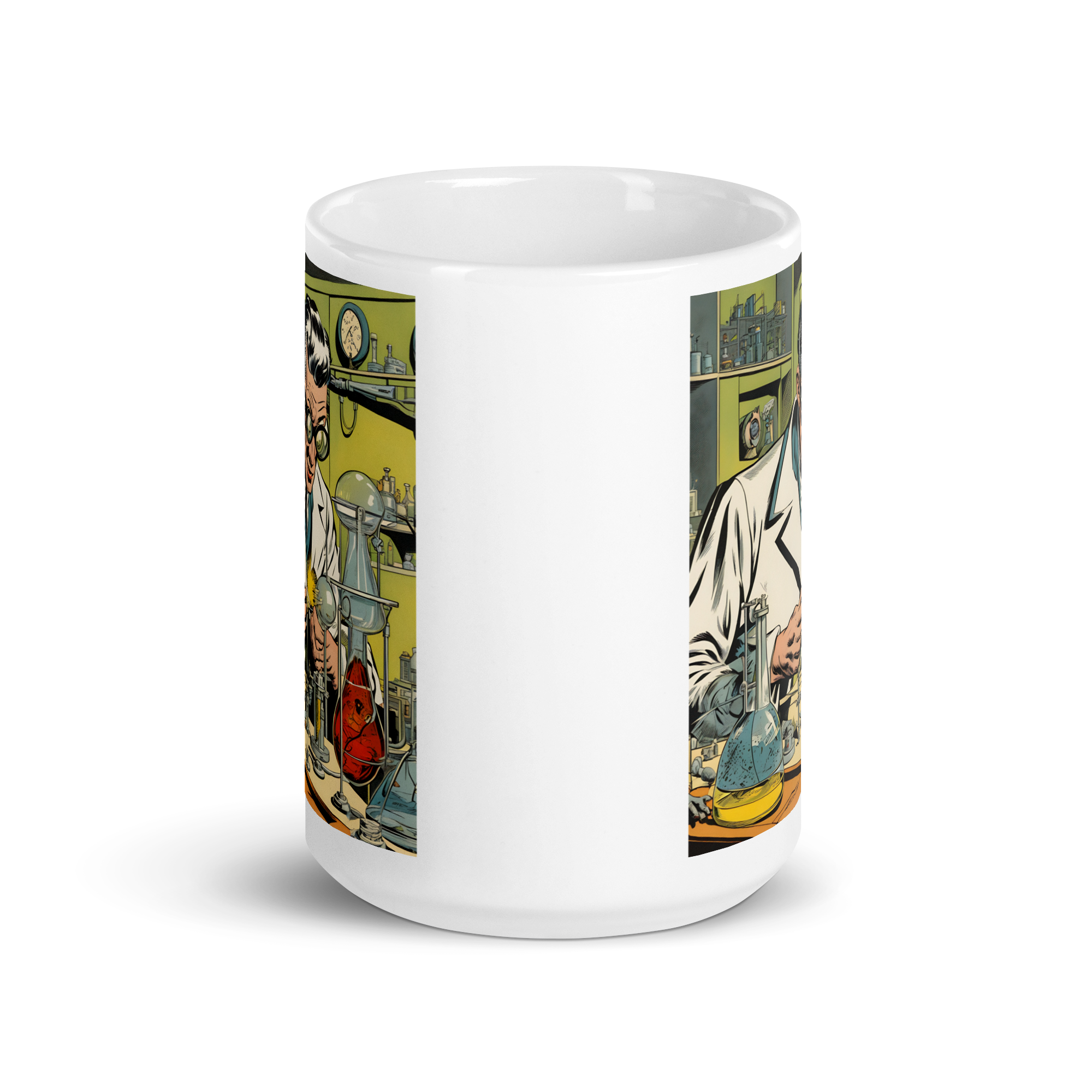 Mad Scientist White Glossy Mug