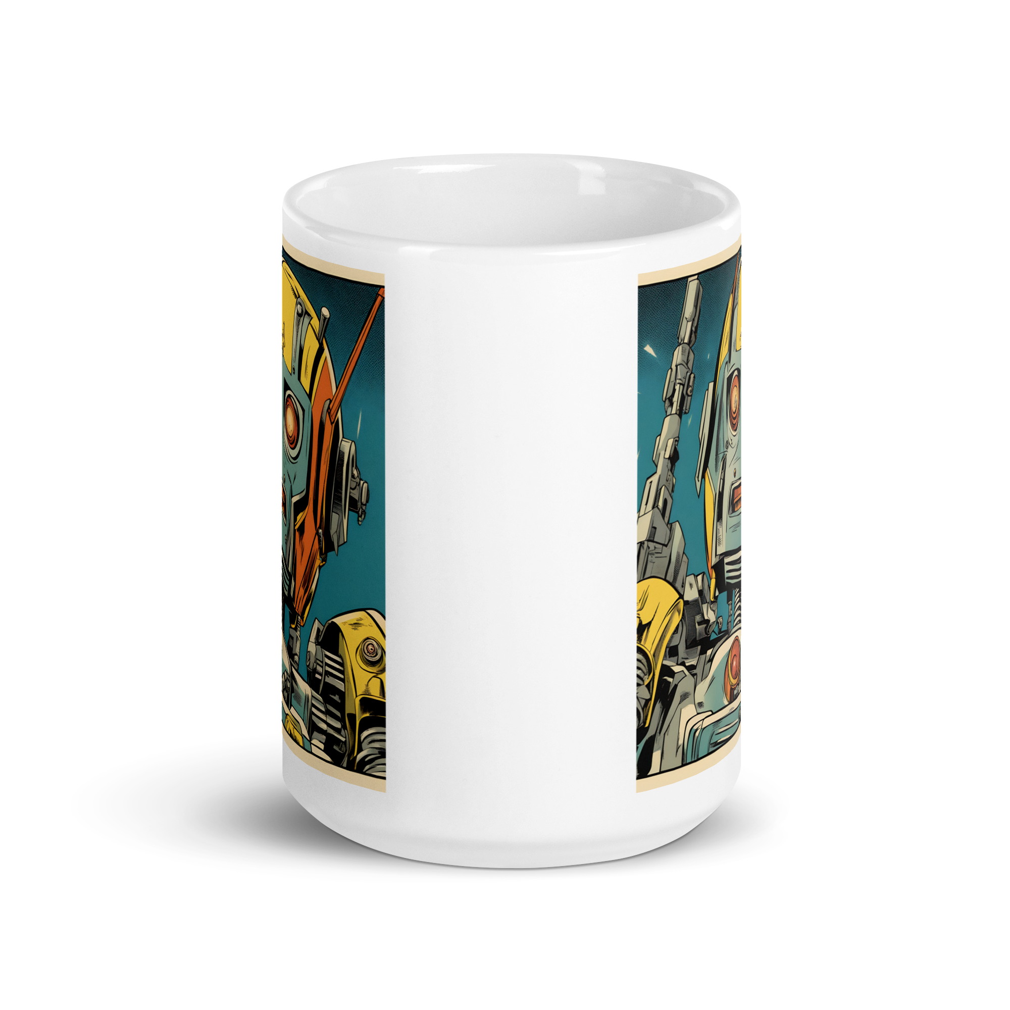 Just a Friendly Robot White Glossy Mug