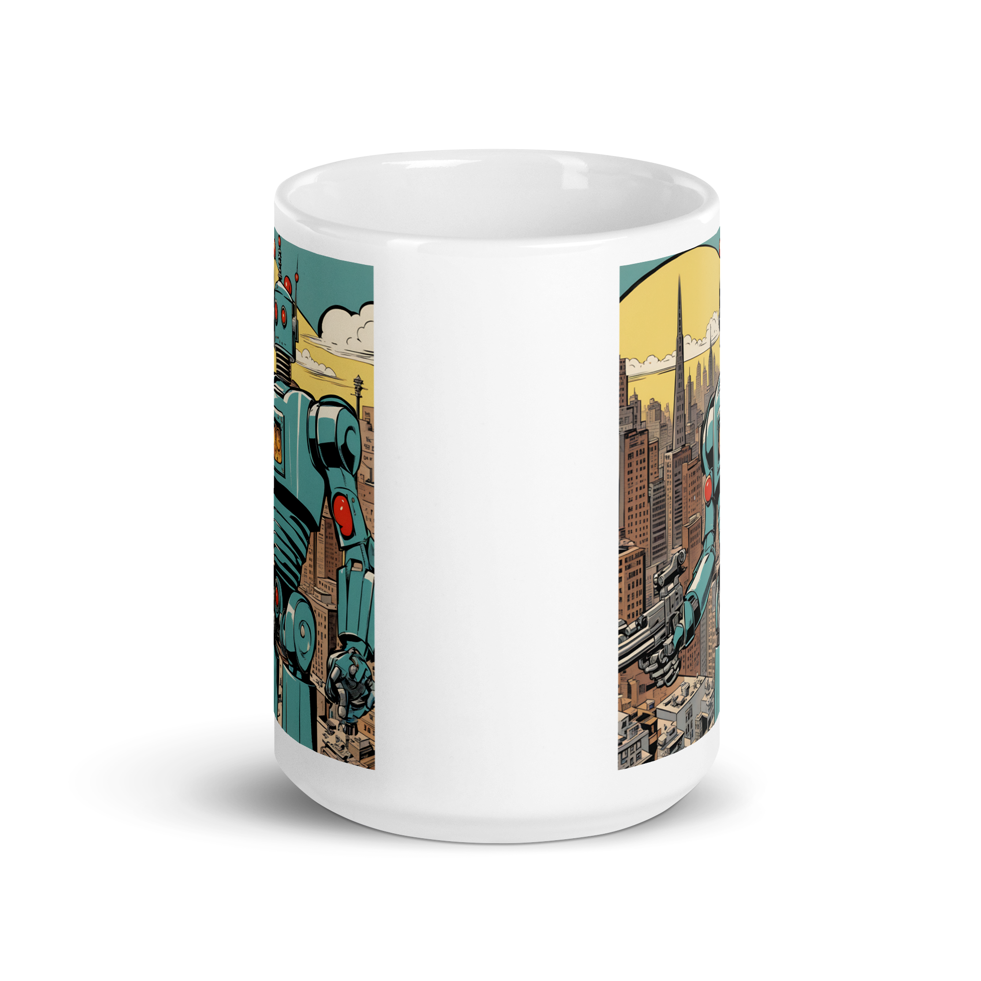 More Kill-Bots White Glossy Mug