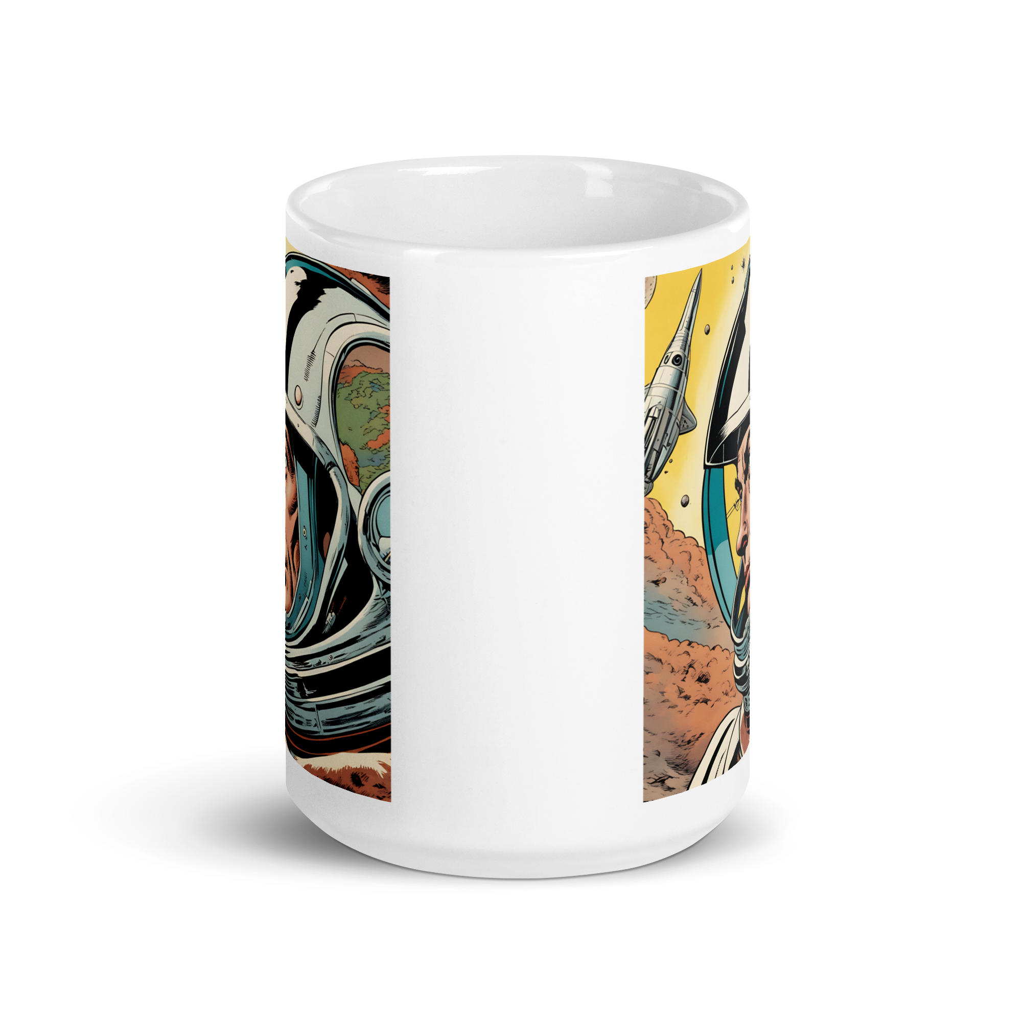 Per Aspera Ad Astra White Glossy Mug