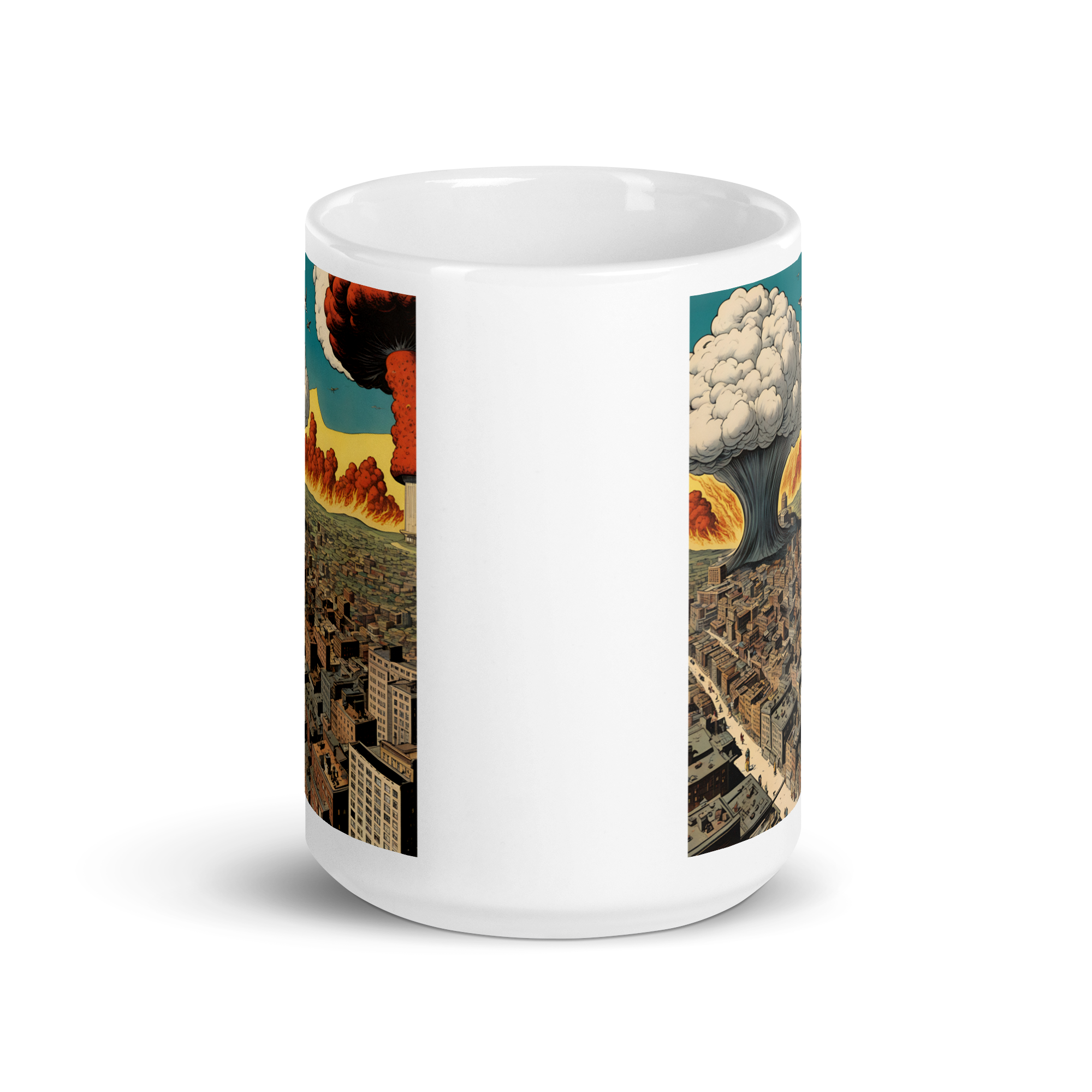 Atomic War White Glossy Mug