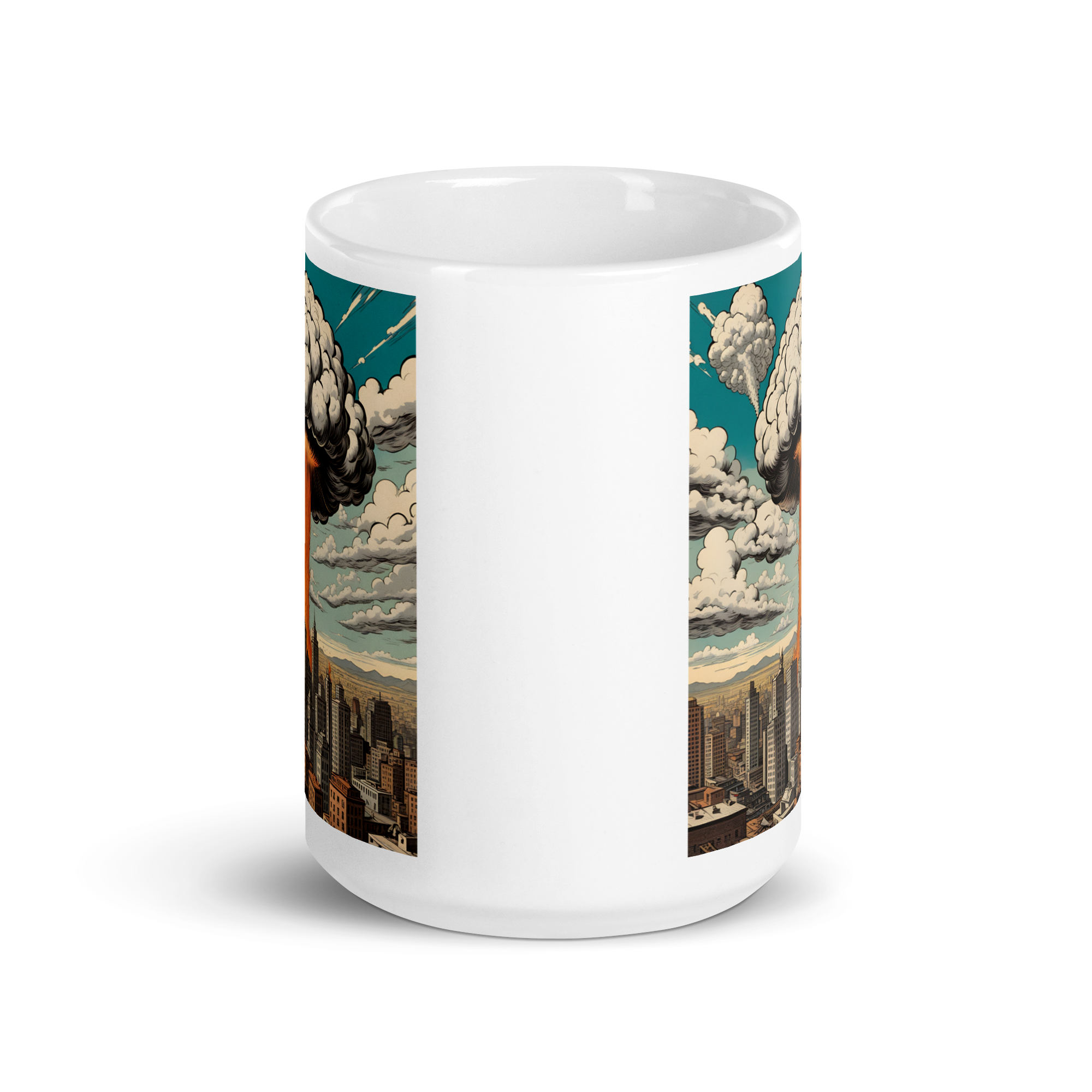 Atomic War White Glossy Mug