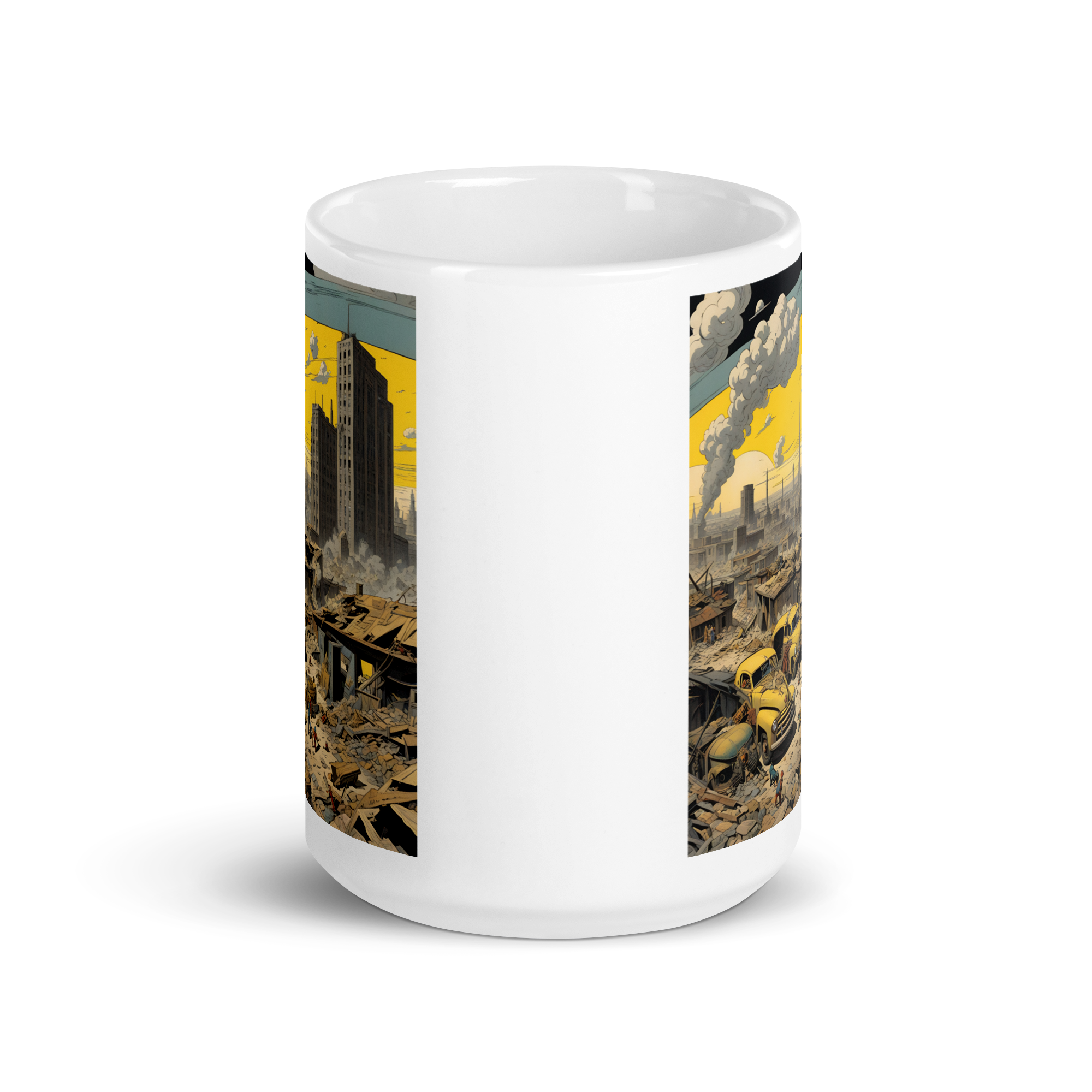 Atomick Attack White Glossy Mug