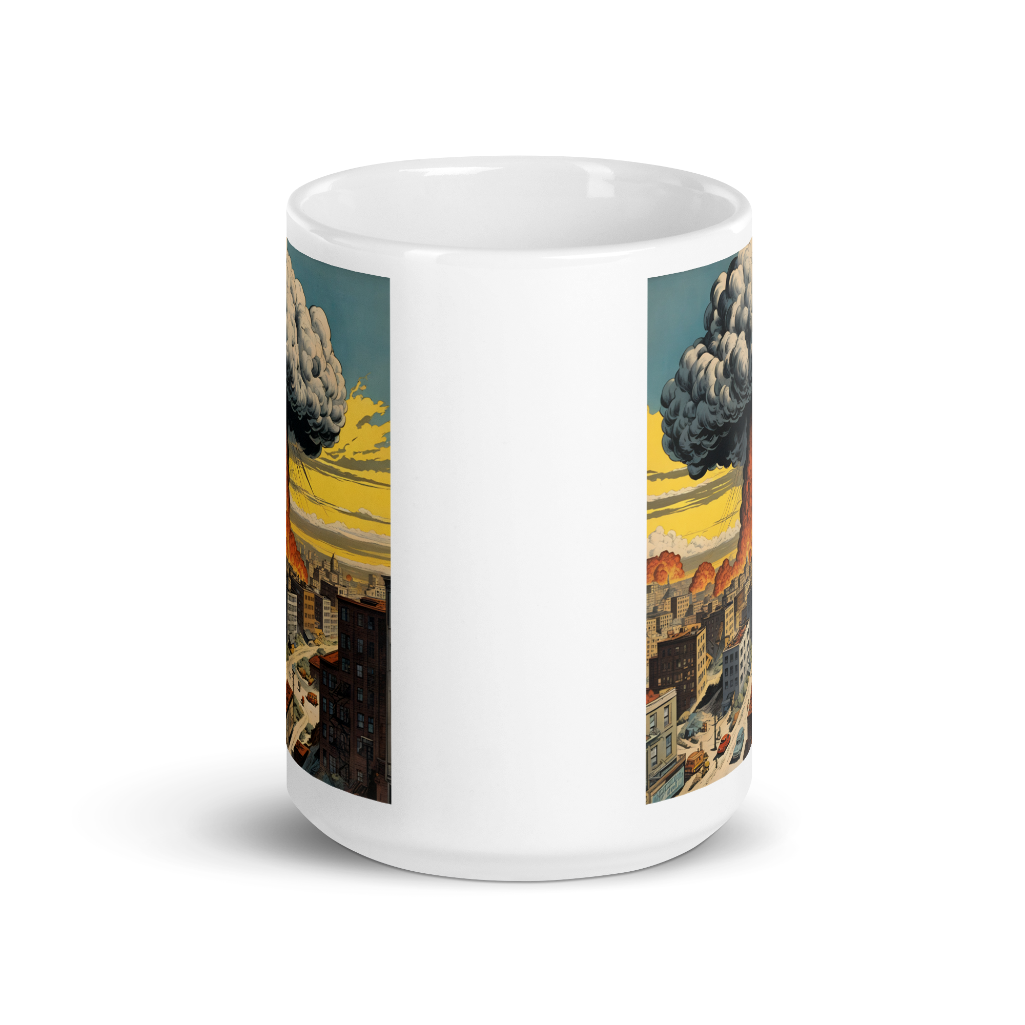 Atomic Bomb White Glossy Mug