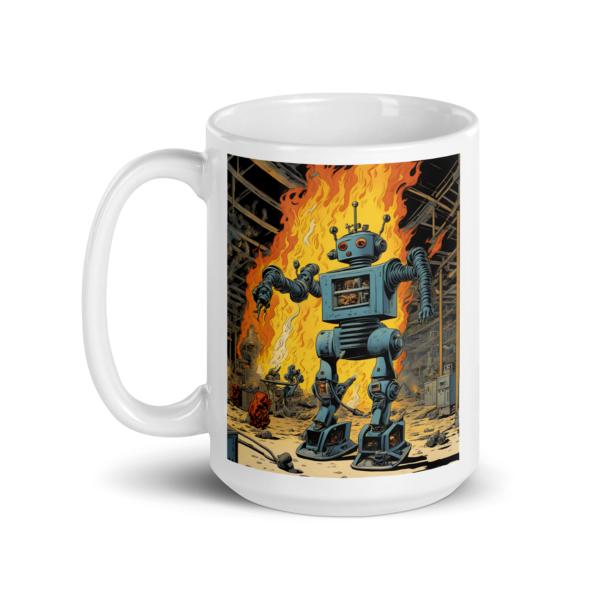 Kill-Bots Arms are Tired White Glossy Mug