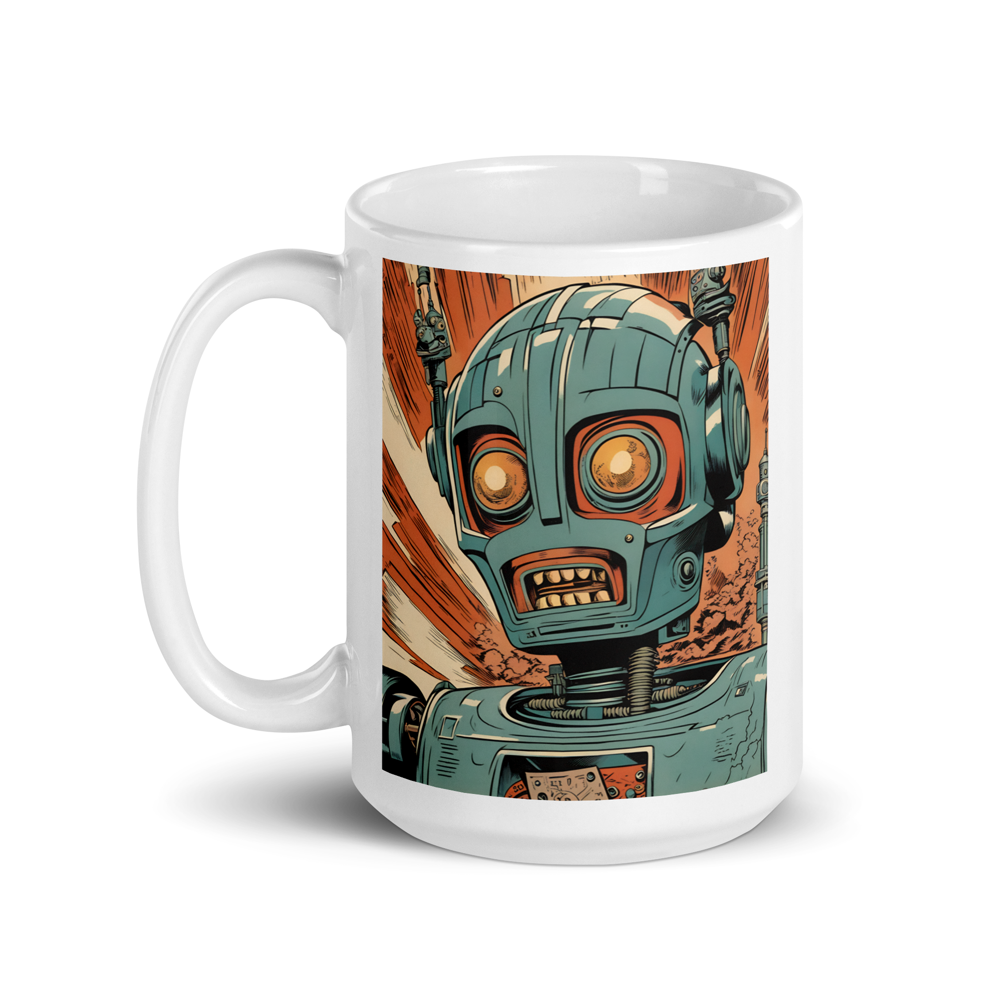 Kill-Bot White Glossy Mug