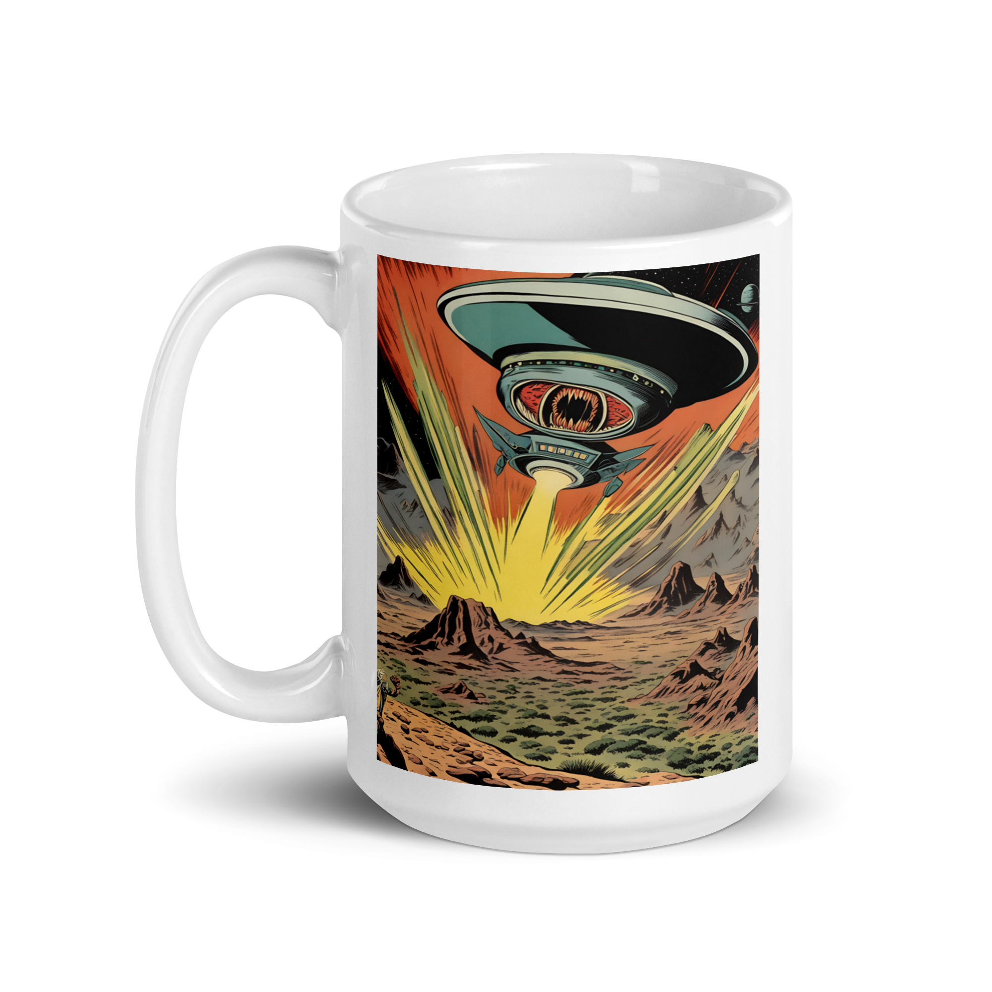 Destruct-O Ray White Glossy Mug