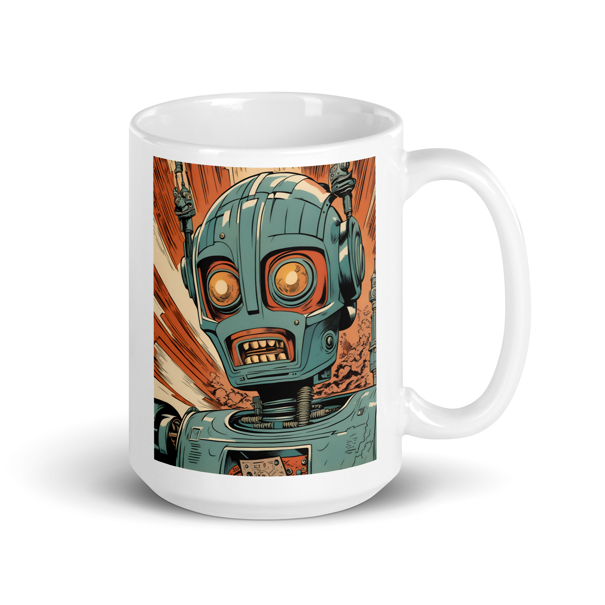 Kill-Bot White Glossy Mug