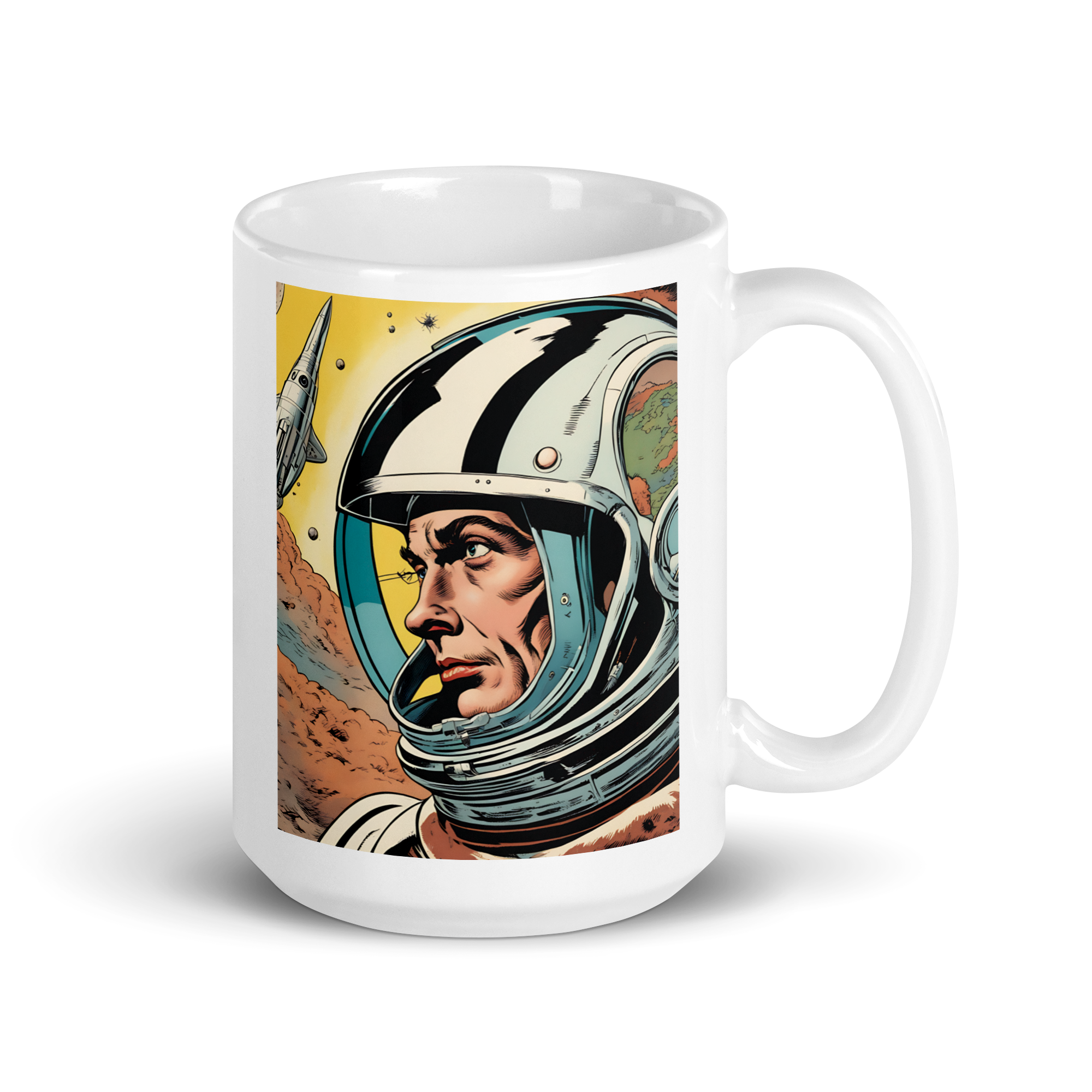 Per Aspera Ad Astra White Glossy Mug