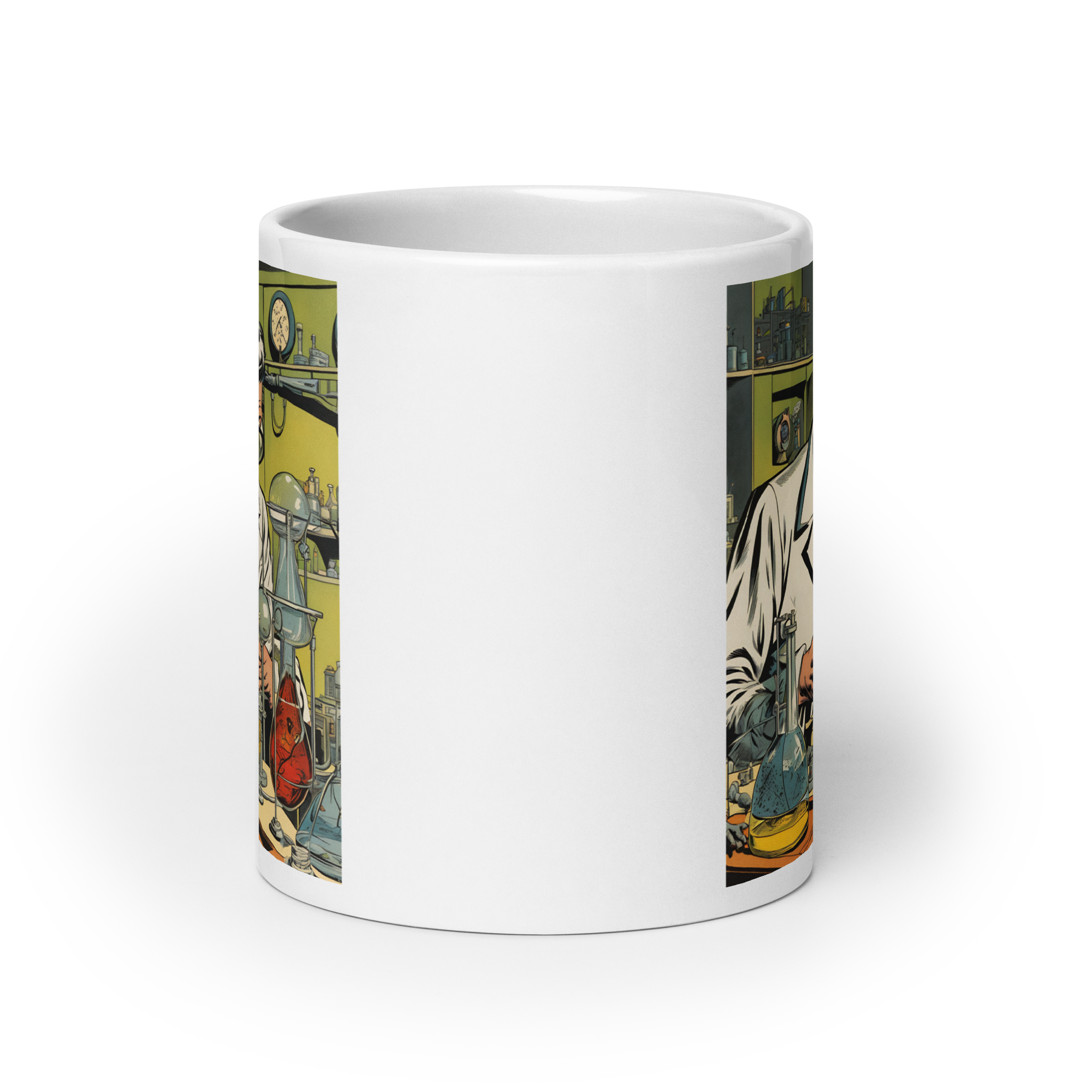 Mad Scientist White Glossy Mug