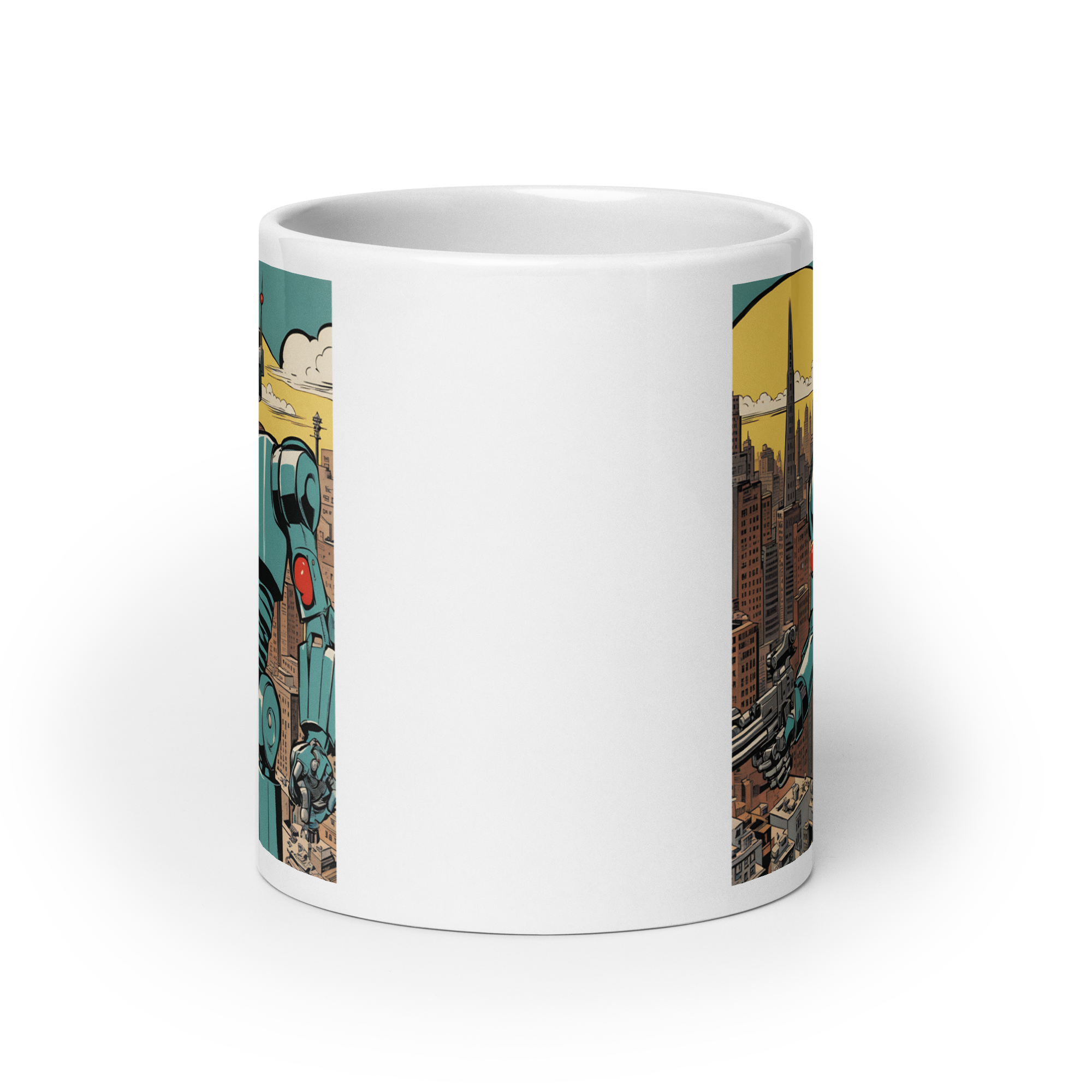 More Kill-Bots White Glossy Mug