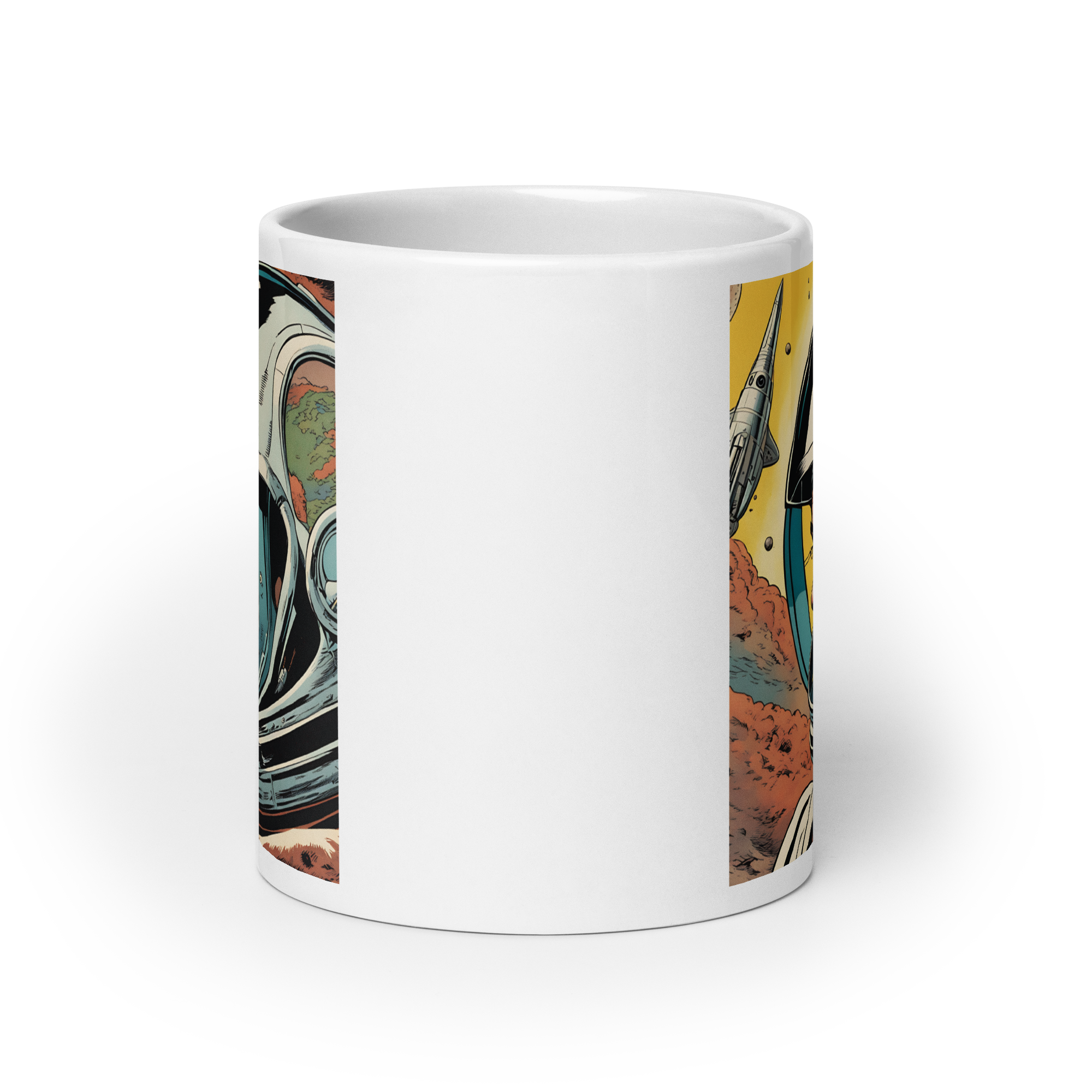 Per Aspera Ad Astra White Glossy Mug