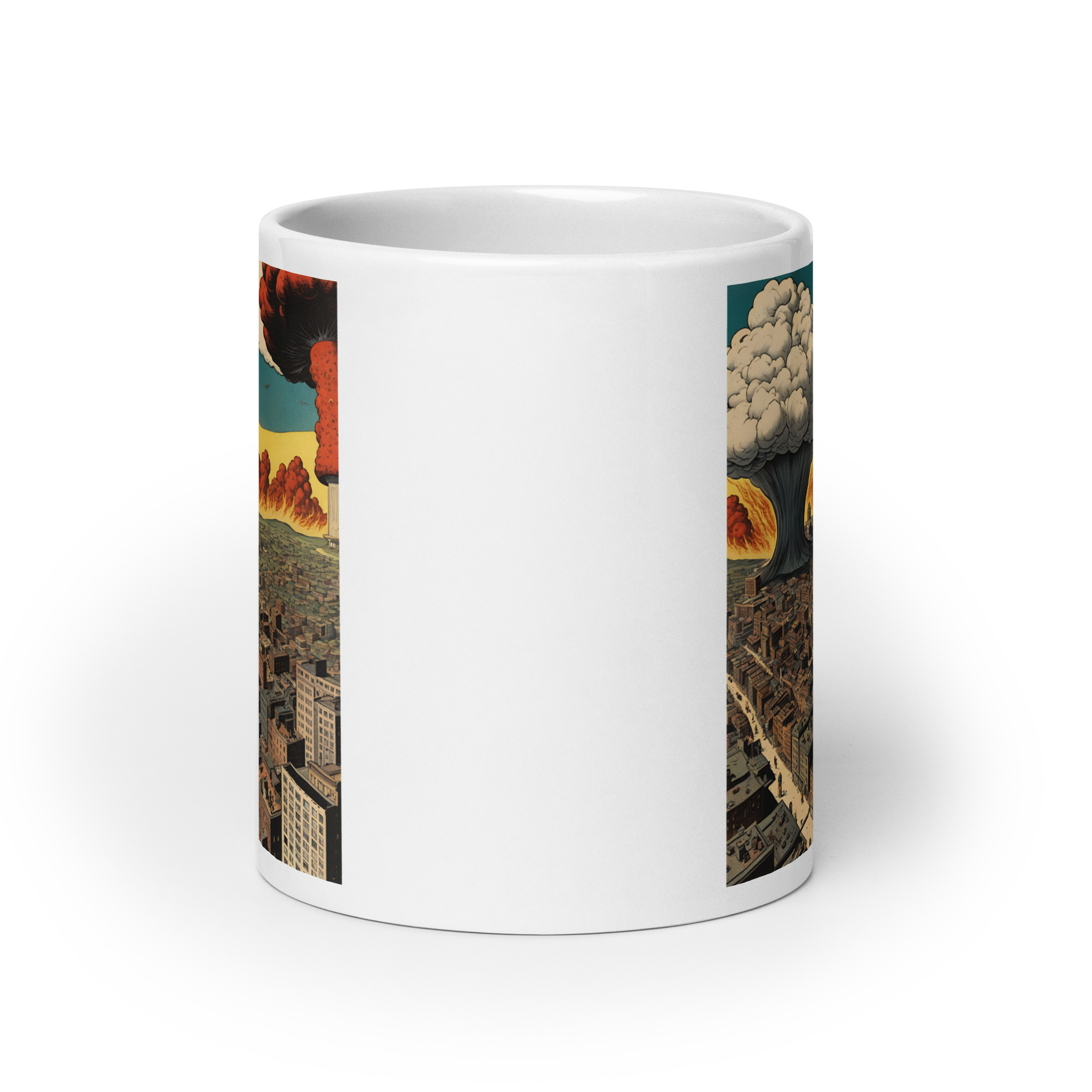 Atomic War White Glossy Mug