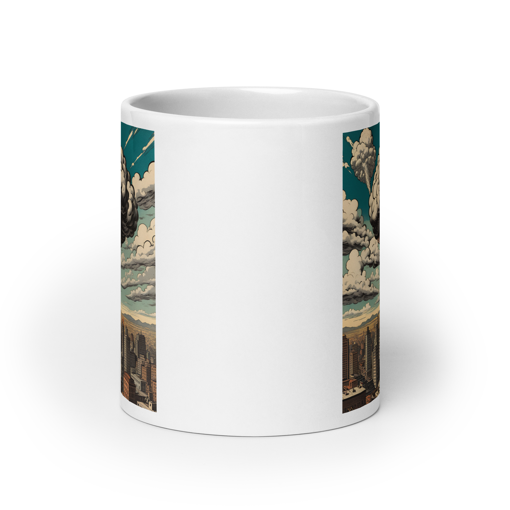 Atomic War White Glossy Mug