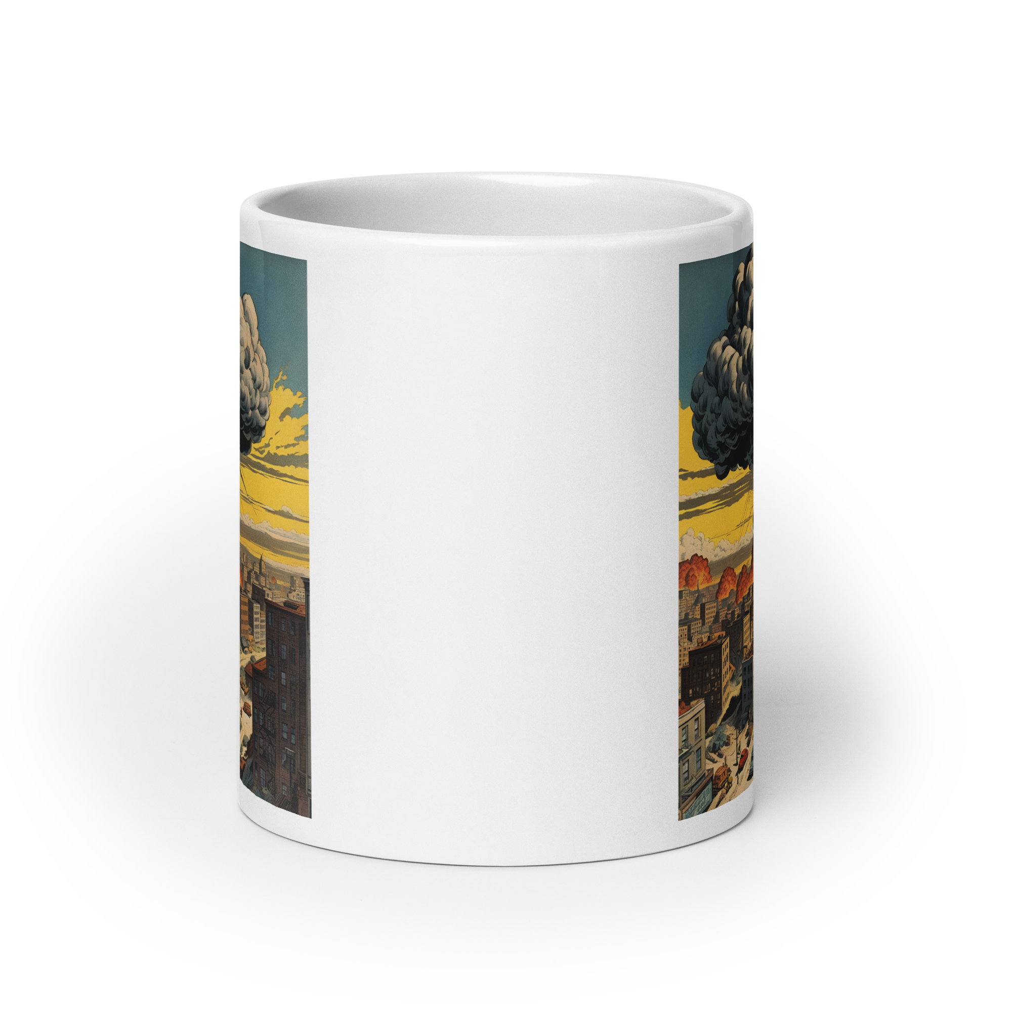 Atomic Bomb White Glossy Mug