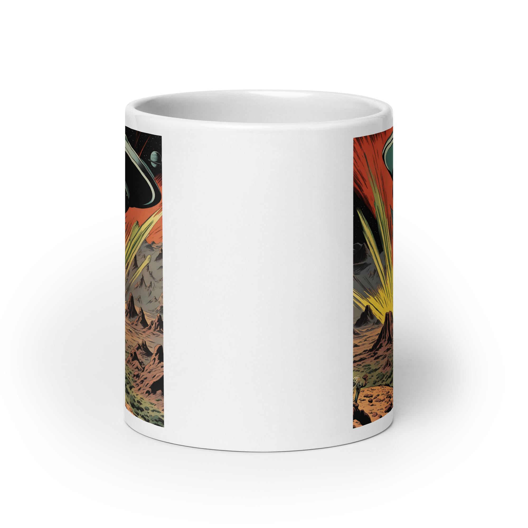 Destruct-O Ray White Glossy Mug