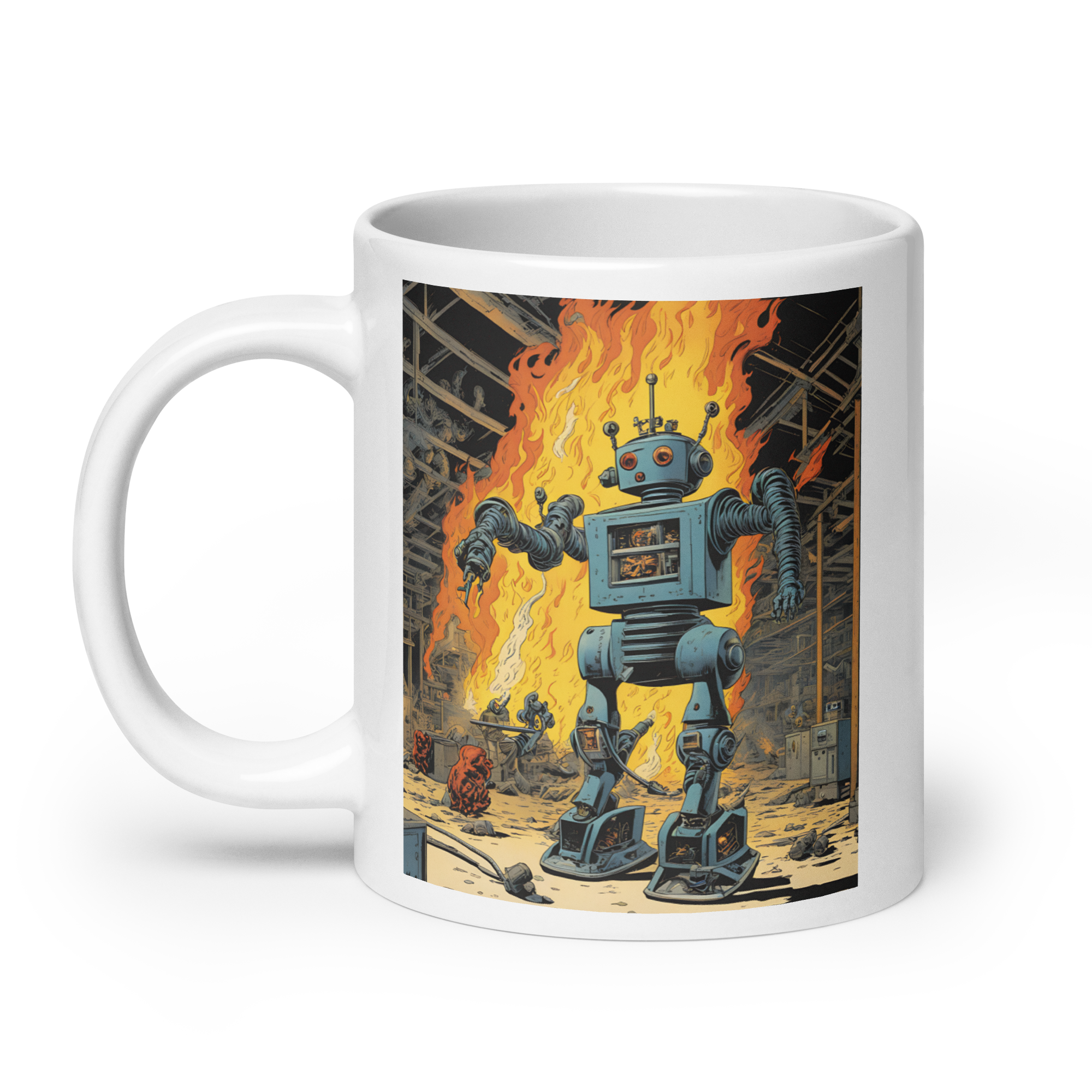 Kill-Bots Arms are Tired White Glossy Mug