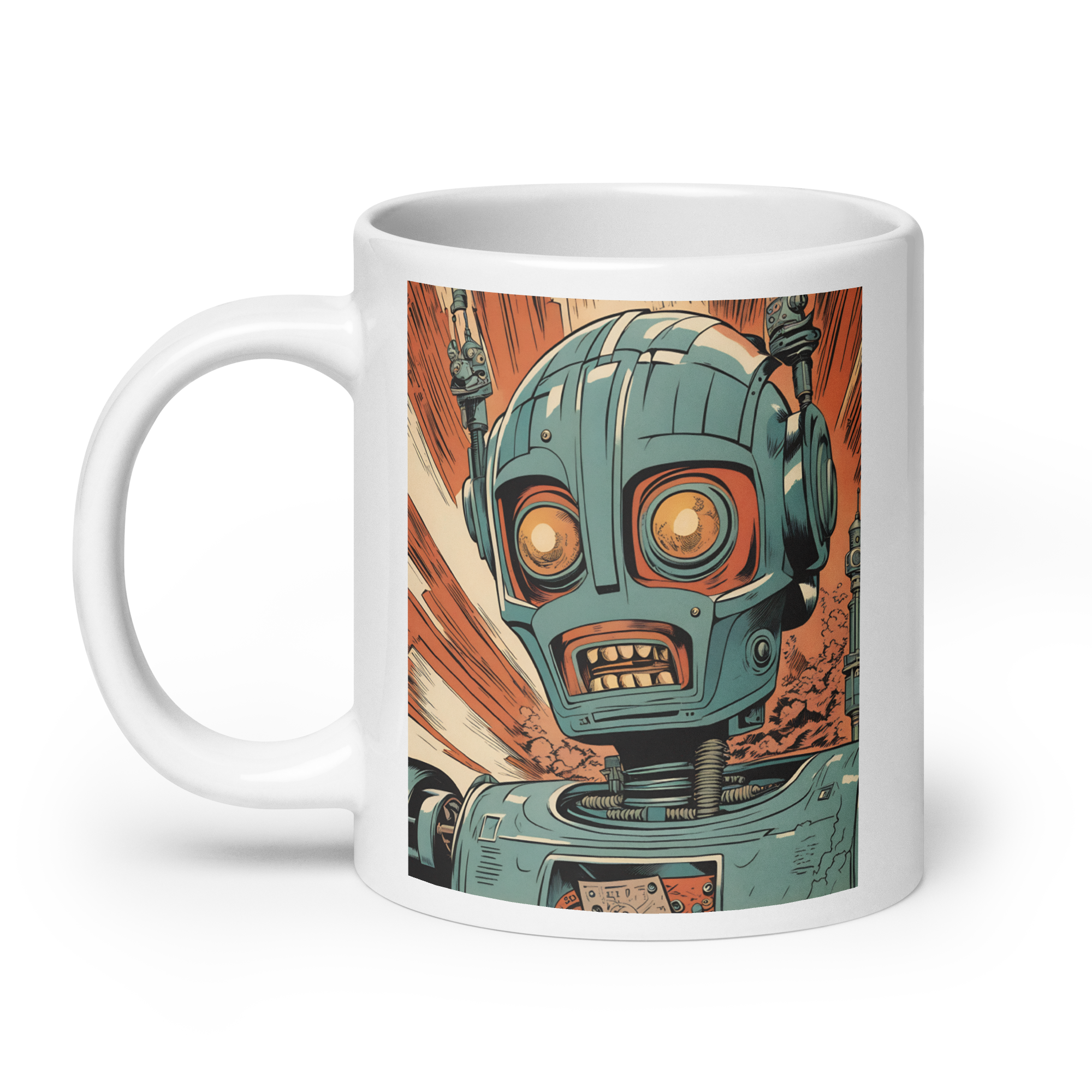 Kill-Bot White Glossy Mug