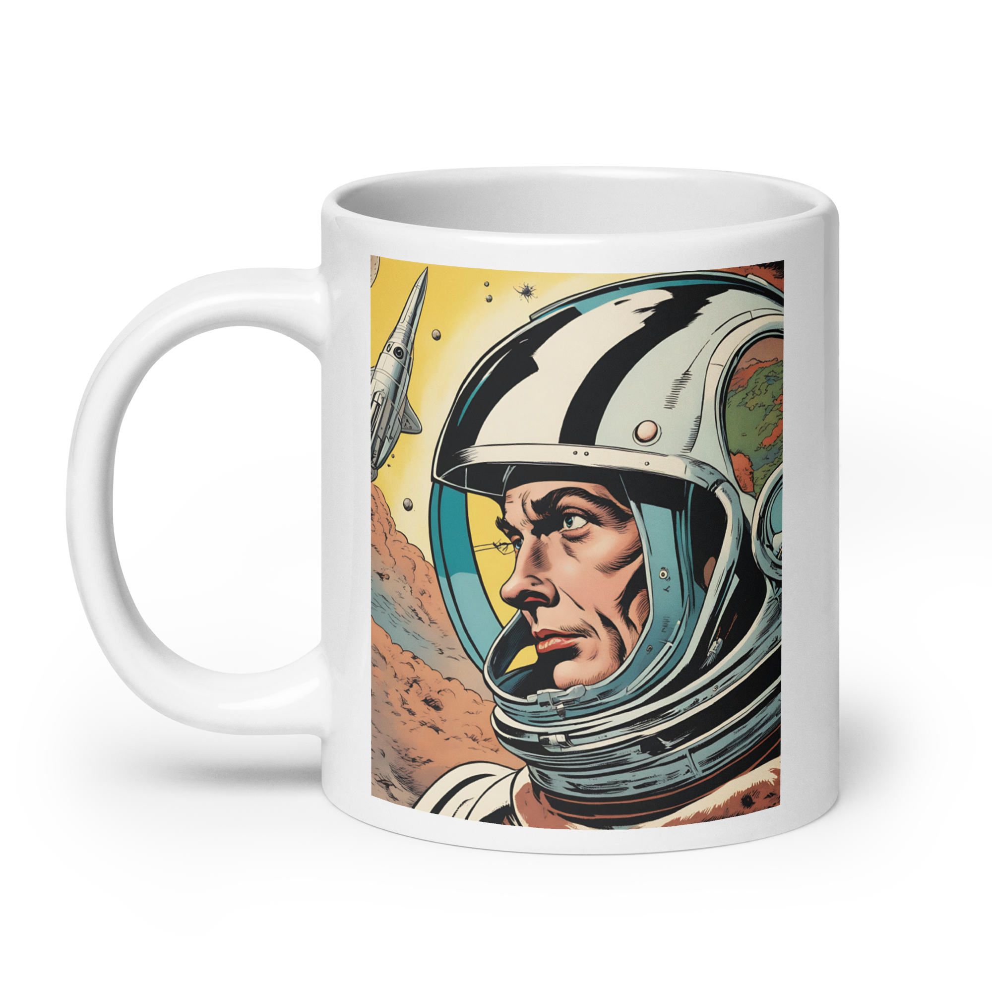 Per Aspera Ad Astra White Glossy Mug