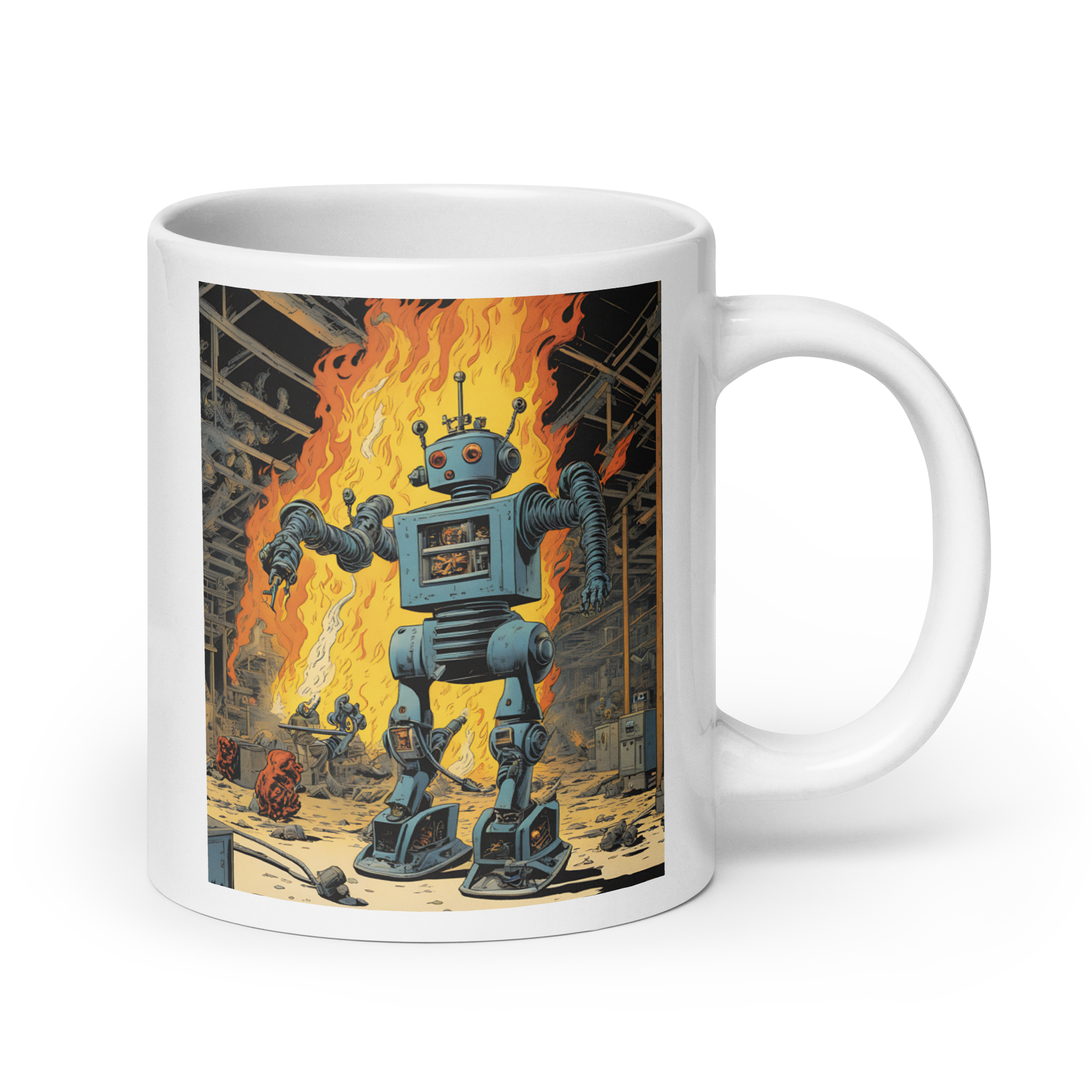 Kill-Bots Arms are Tired White Glossy Mug