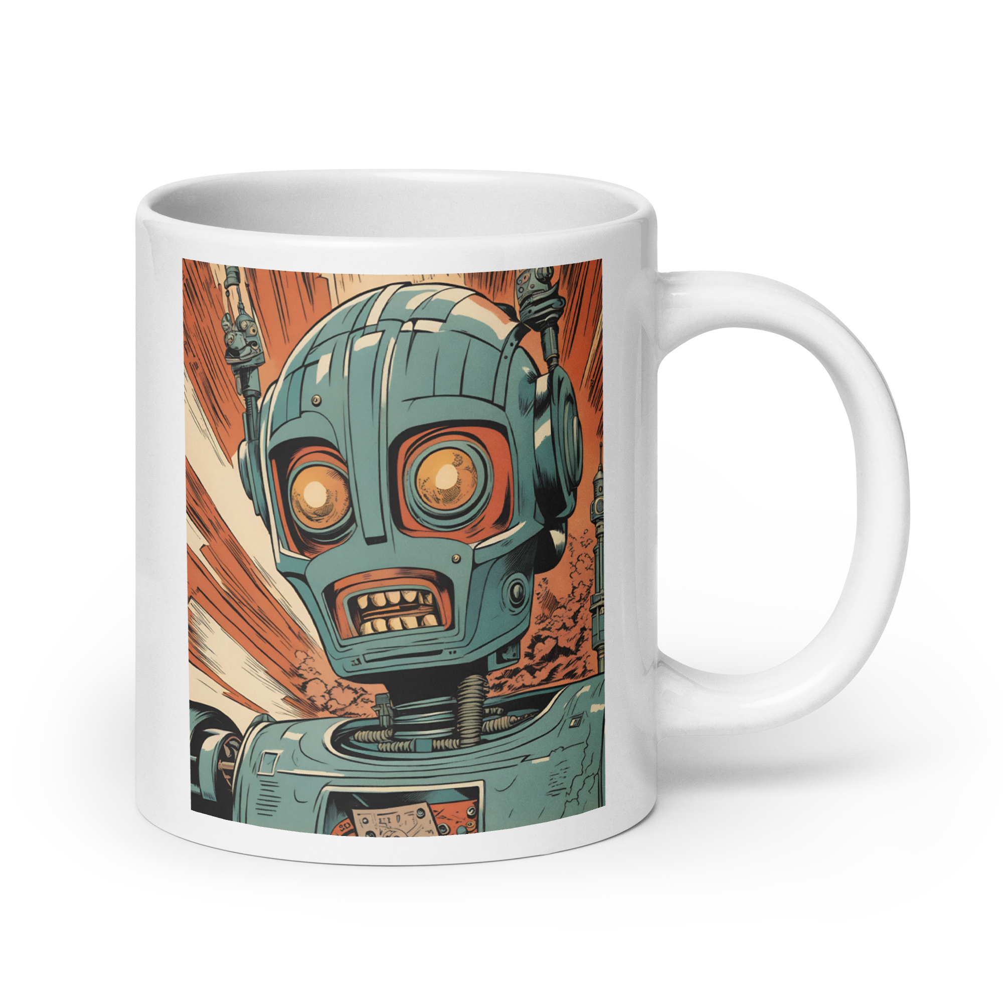 Kill-Bot White Glossy Mug