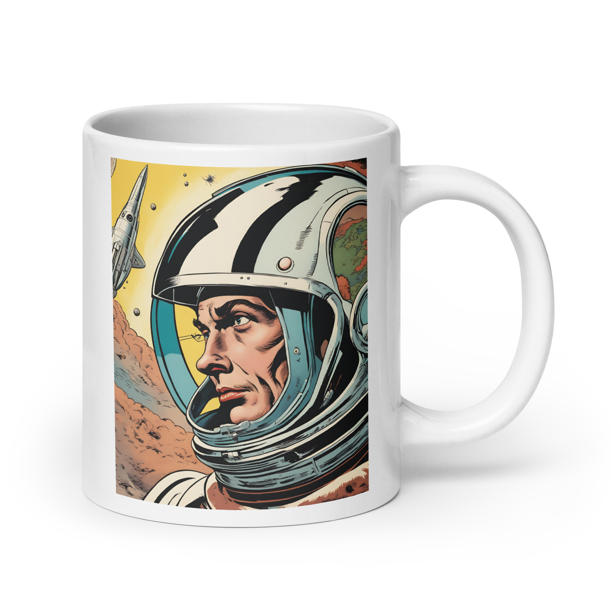 Per Aspera Ad Astra White Glossy Mug