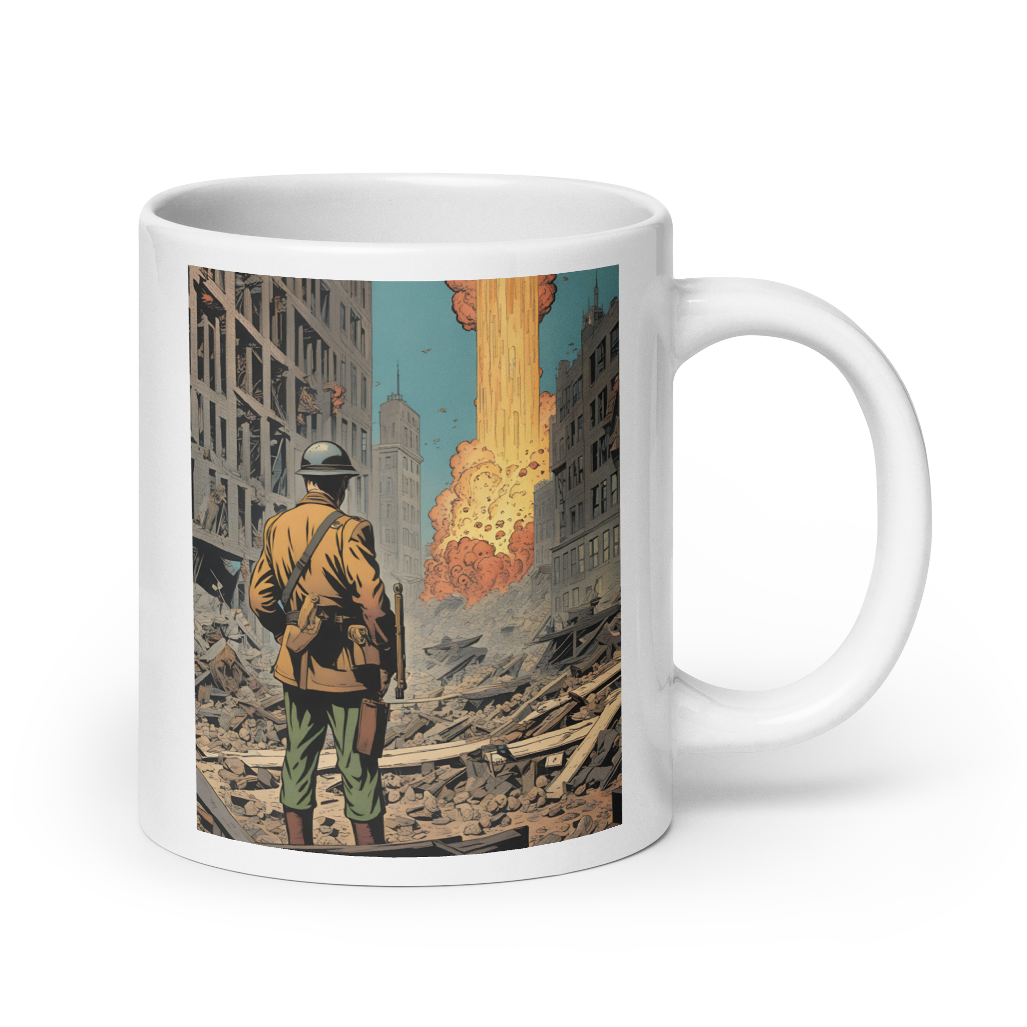 Apocalyptic White Glossy Mug