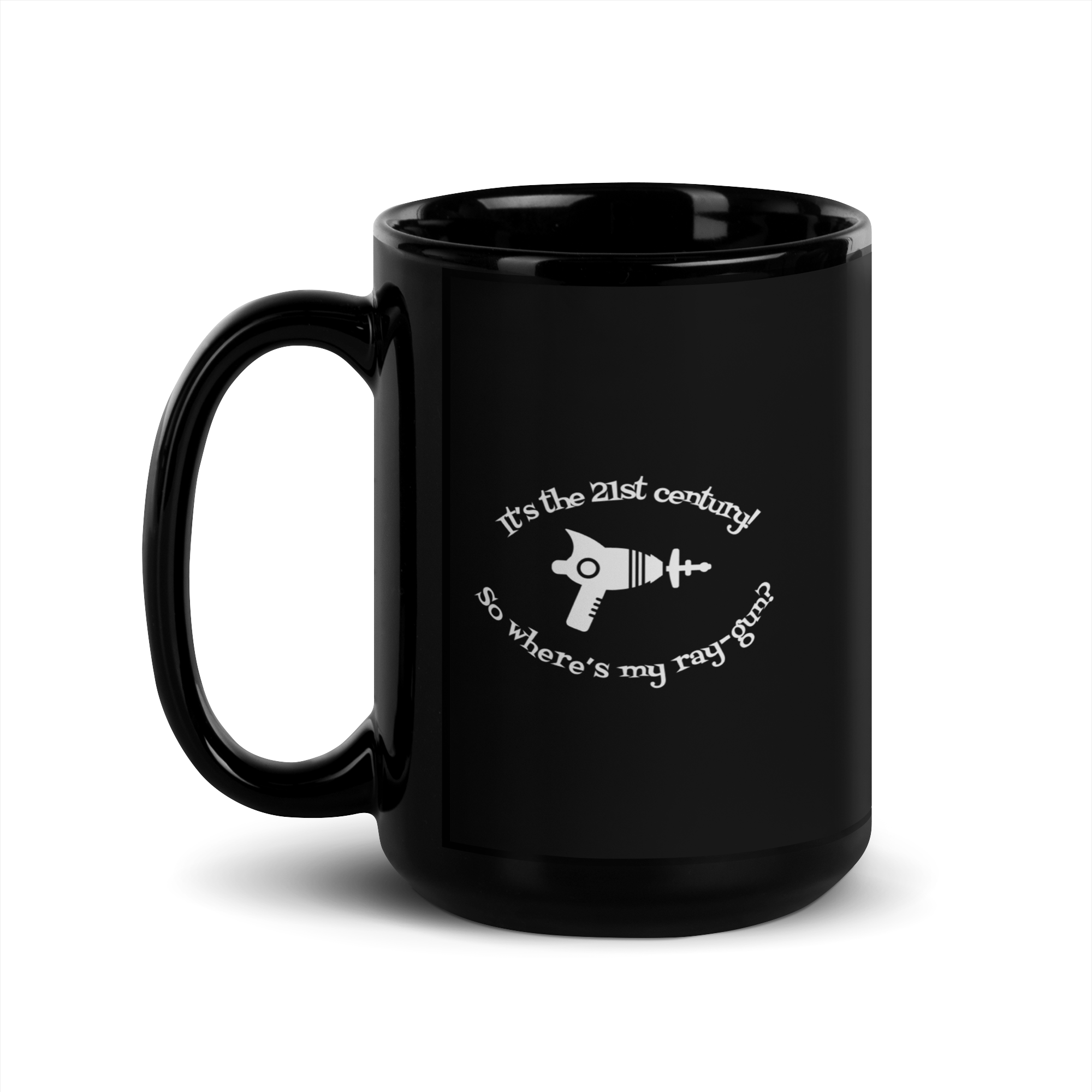 Retro Ray-Gun Mug (Black)