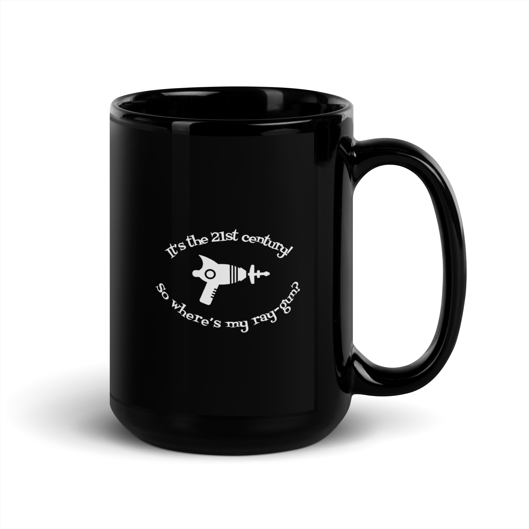 Retro Ray-Gun Mug (Black)