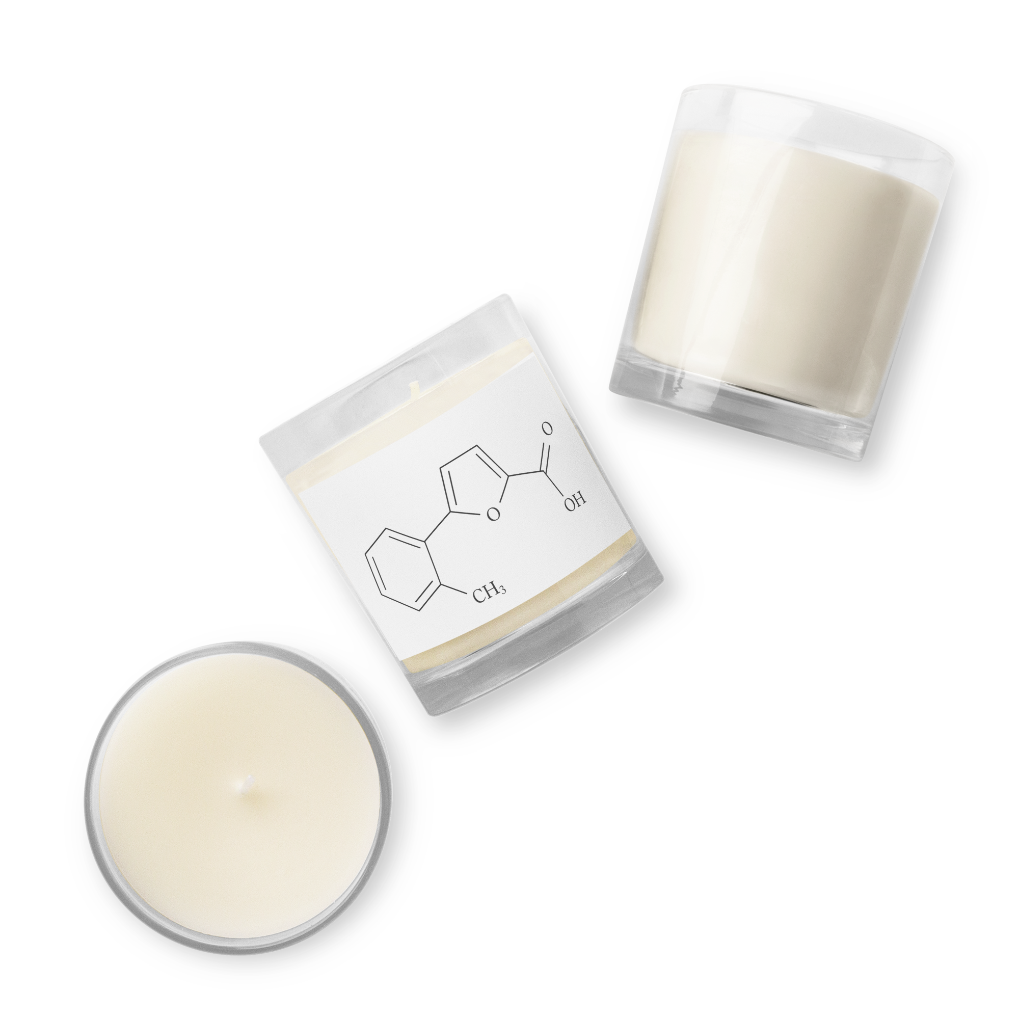 Hydrogenated Soybean Oil Chemical Glass Jar Soy Wax Candle