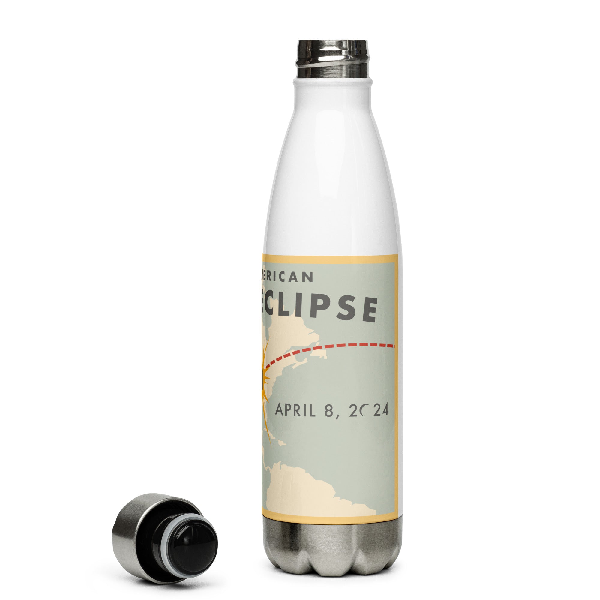 2024 Solar Eclipse Stainless Steel Water Bottle