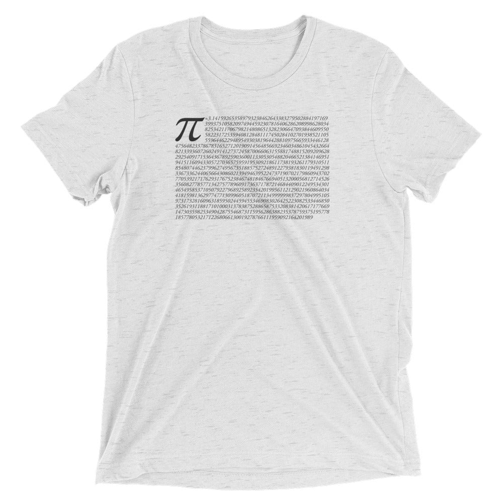 Pi to 1,000 places short sleeve t-shirt (dark print)