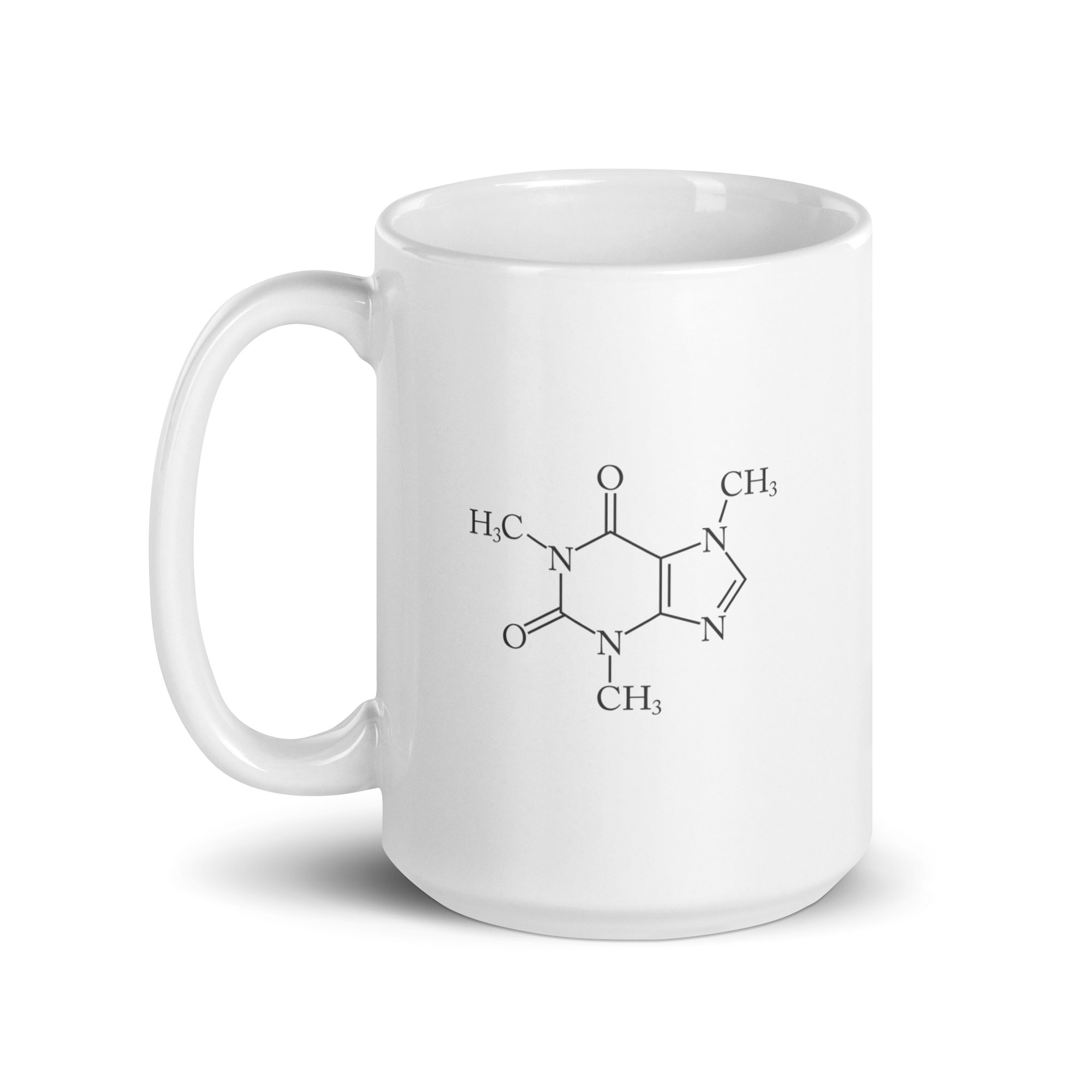 Caffeine Molecule Mug (White)