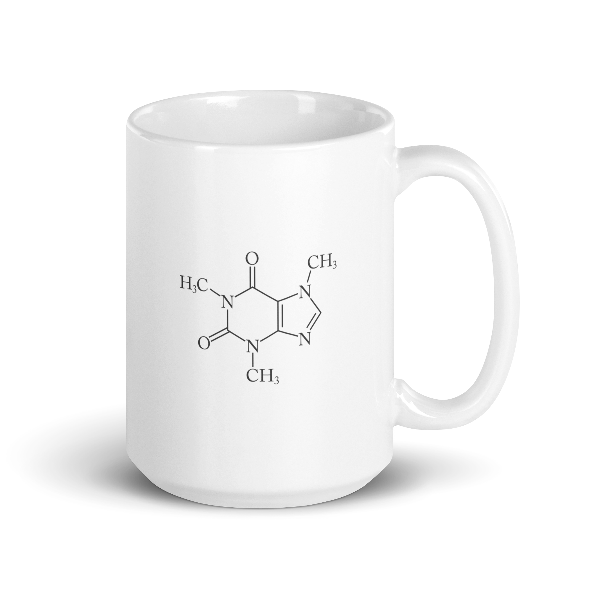 Caffeine Molecule Mug (White)