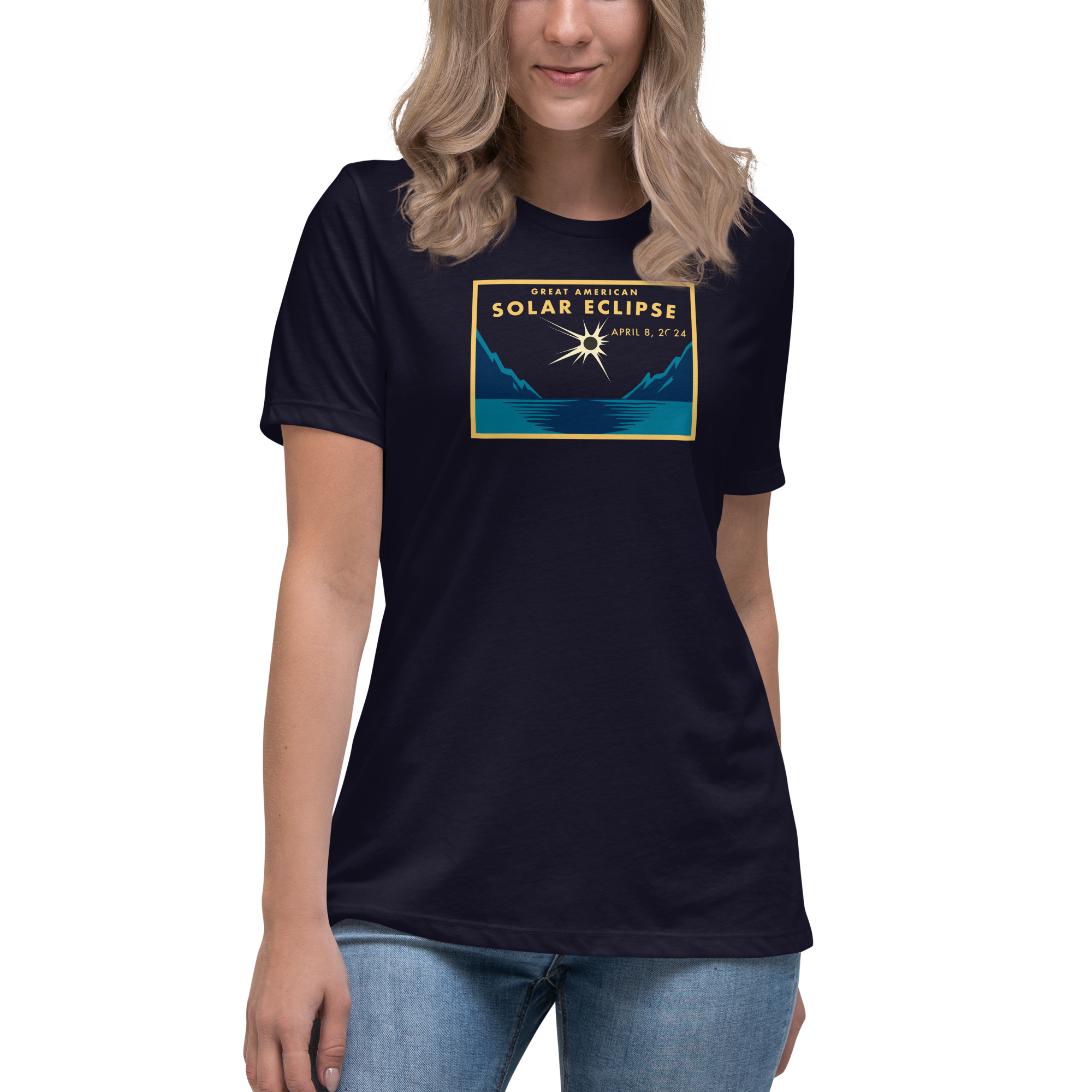 2024 Total Solar Eclipse Women's Relaxed T-Shirt