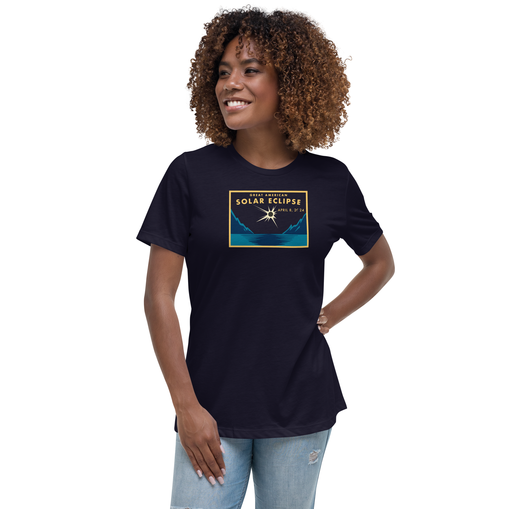 2024 Total Solar Eclipse Women's Relaxed T-Shirt